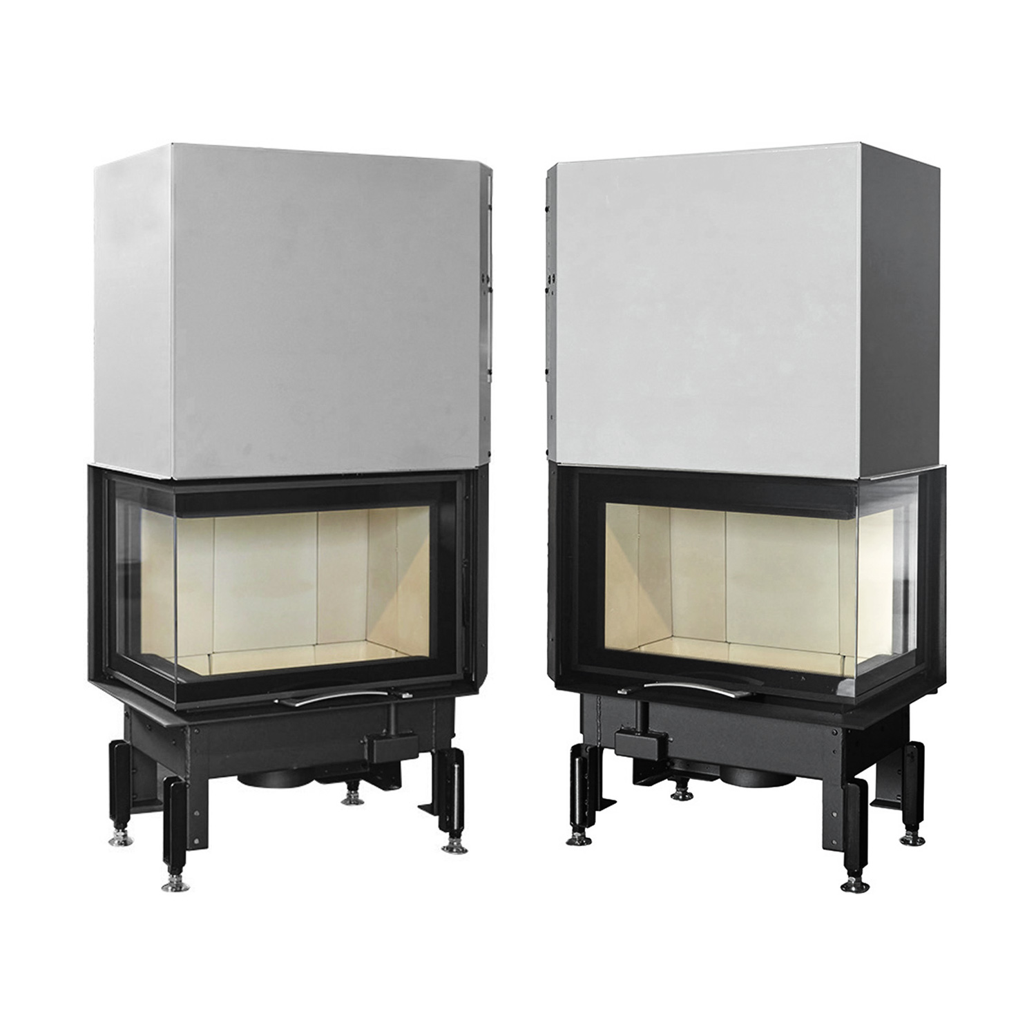 Austroflamm 63x40x42 S 2.0 Insert de cheminée angle gauche