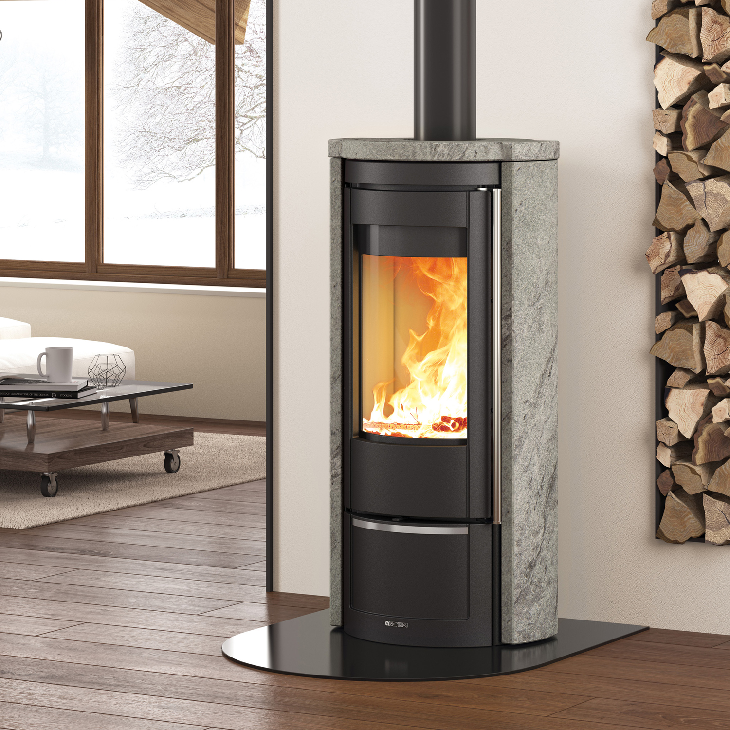 La Nordica Prestige Line Liu 16 Pietra poêle à bois pierre naturelle