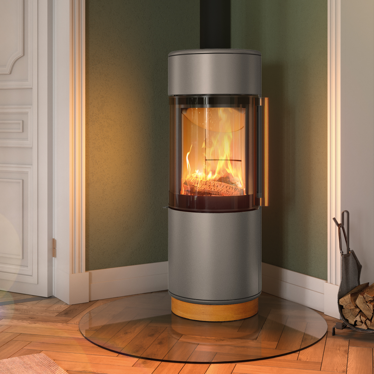 Spartherm Passo XS style RLU poêle à bois Titane Spartherm Passo XS style RLU poêle à bois Titane