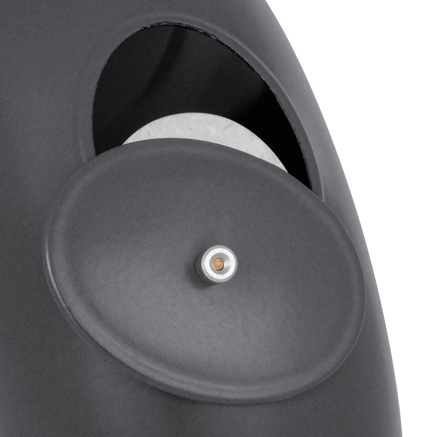 Coude de conduit de fumée / Coude de tuyau de poêle émaillé 150 mm - Coude lisse à 90° gris avec ouverture de nettoyage