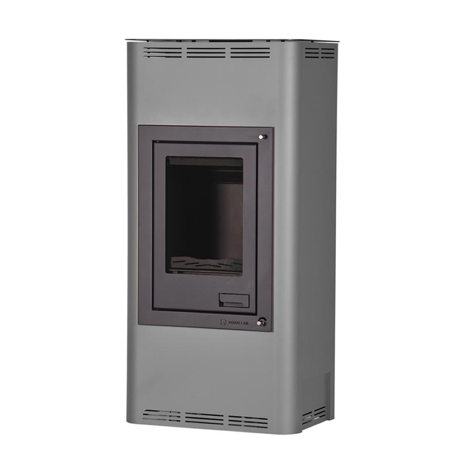 Aquaflam 7 Basic Grey Poêle à bois hydraulique Ensemble complet + Réservoir tampon TPSM 300