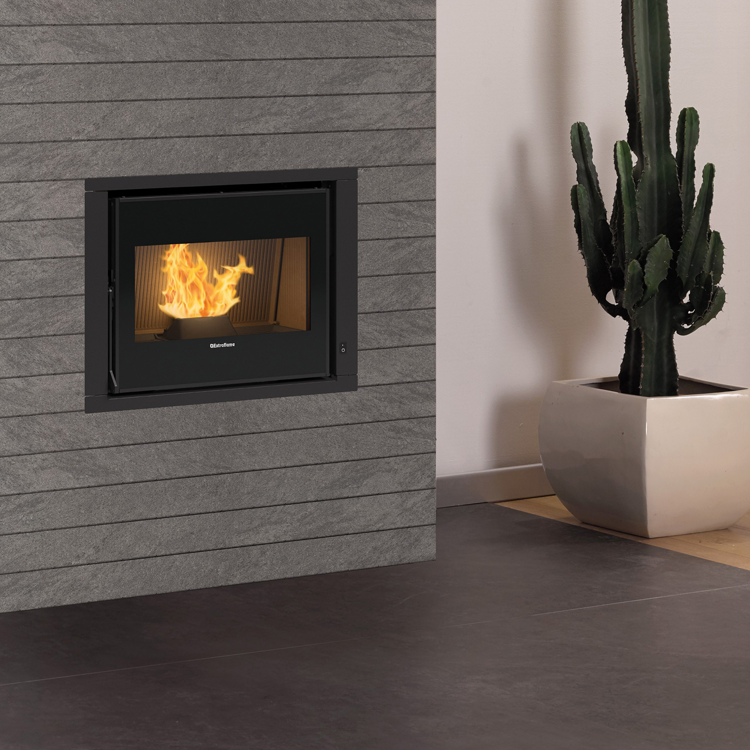 Extraflame Comfort P70 Air H49 Insert à granulés Acier Noir