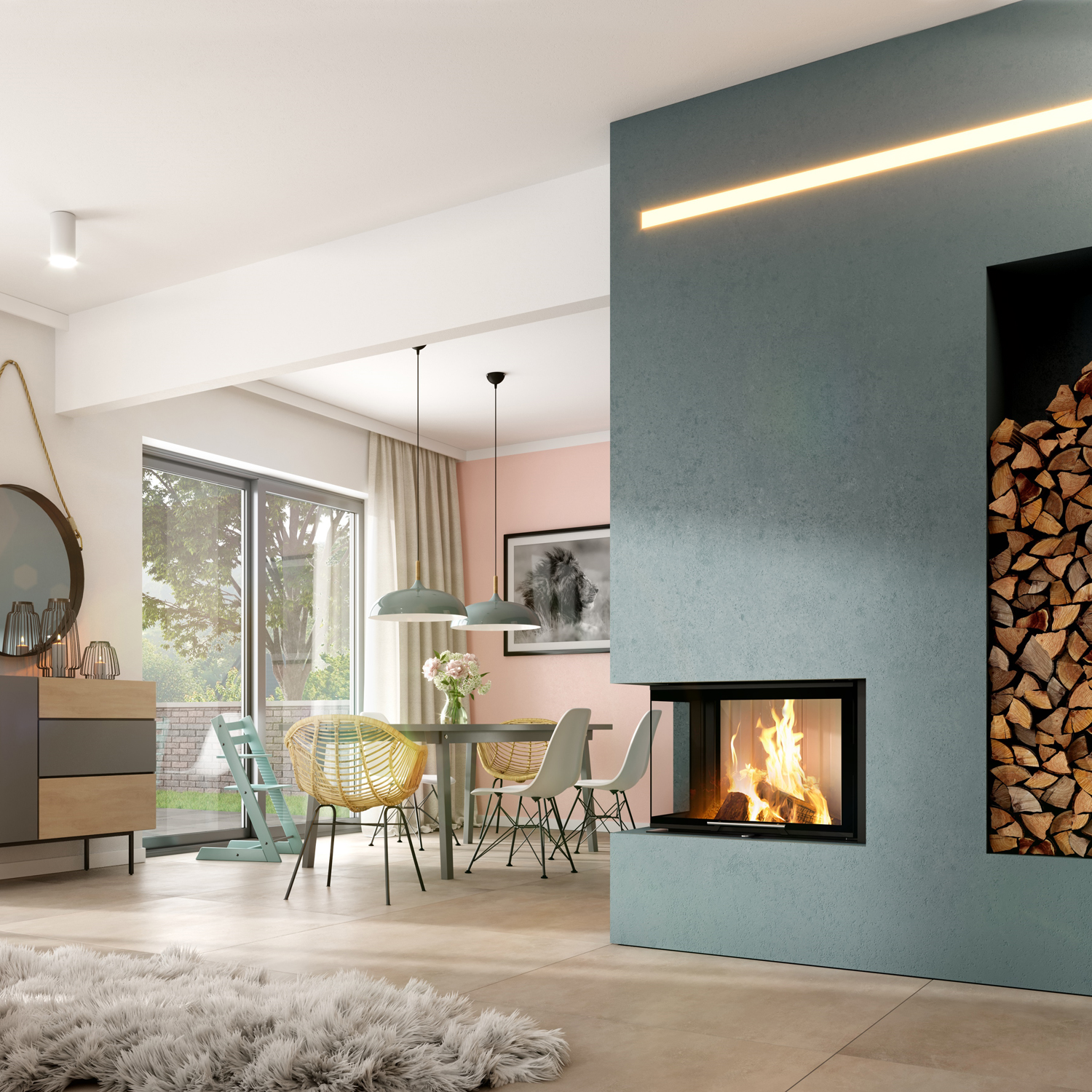 Spartherm Varia 2L-68h-4S insert de cheminée RRA Ø 200 mm