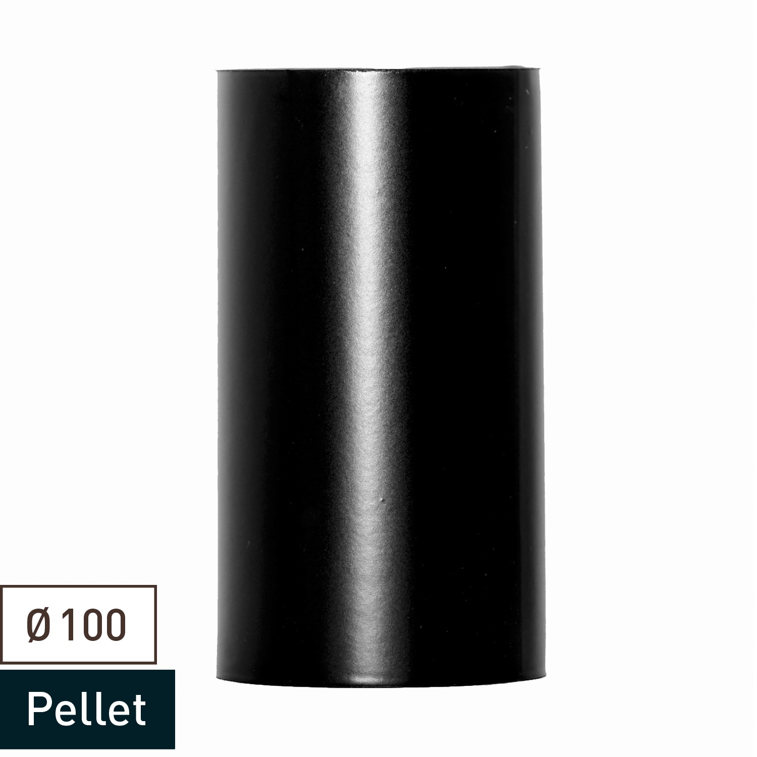 Raccord de conduit de fumée / tuyau de poêle 100 mm - Pièce de raccordement pour cheminée