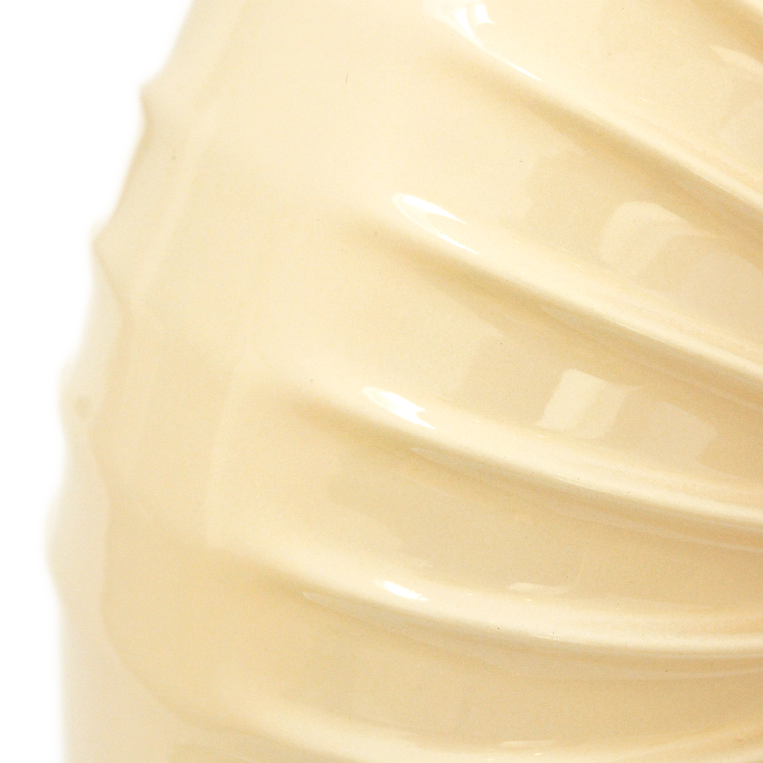 Coude de conduit de fumée / Coude de tuyau de poêle émaillé 130 mm - Coude à 90° nervuré ivoire