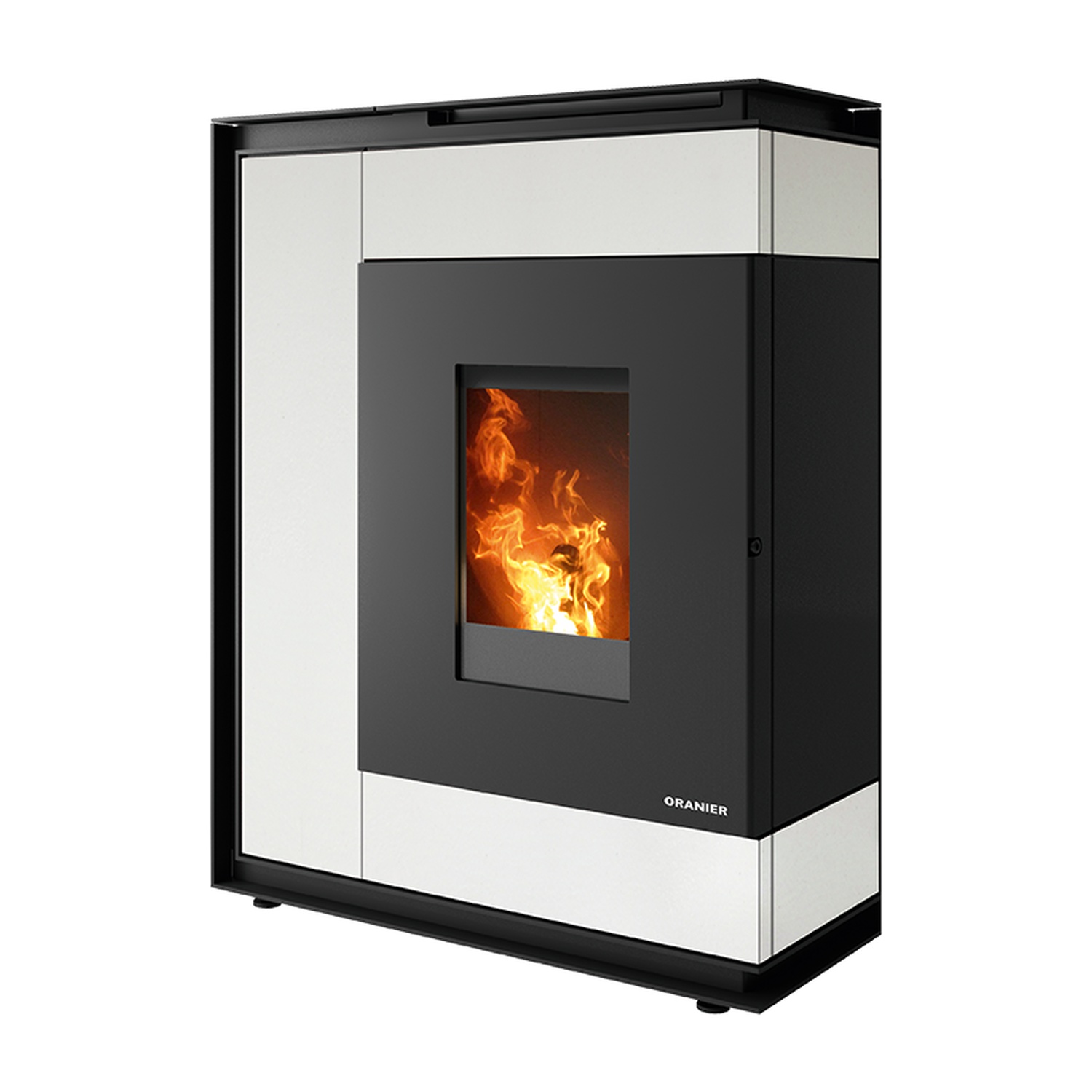 Oranier Boreas poêle à granulés Sintered Stone Seidenweiß LAS