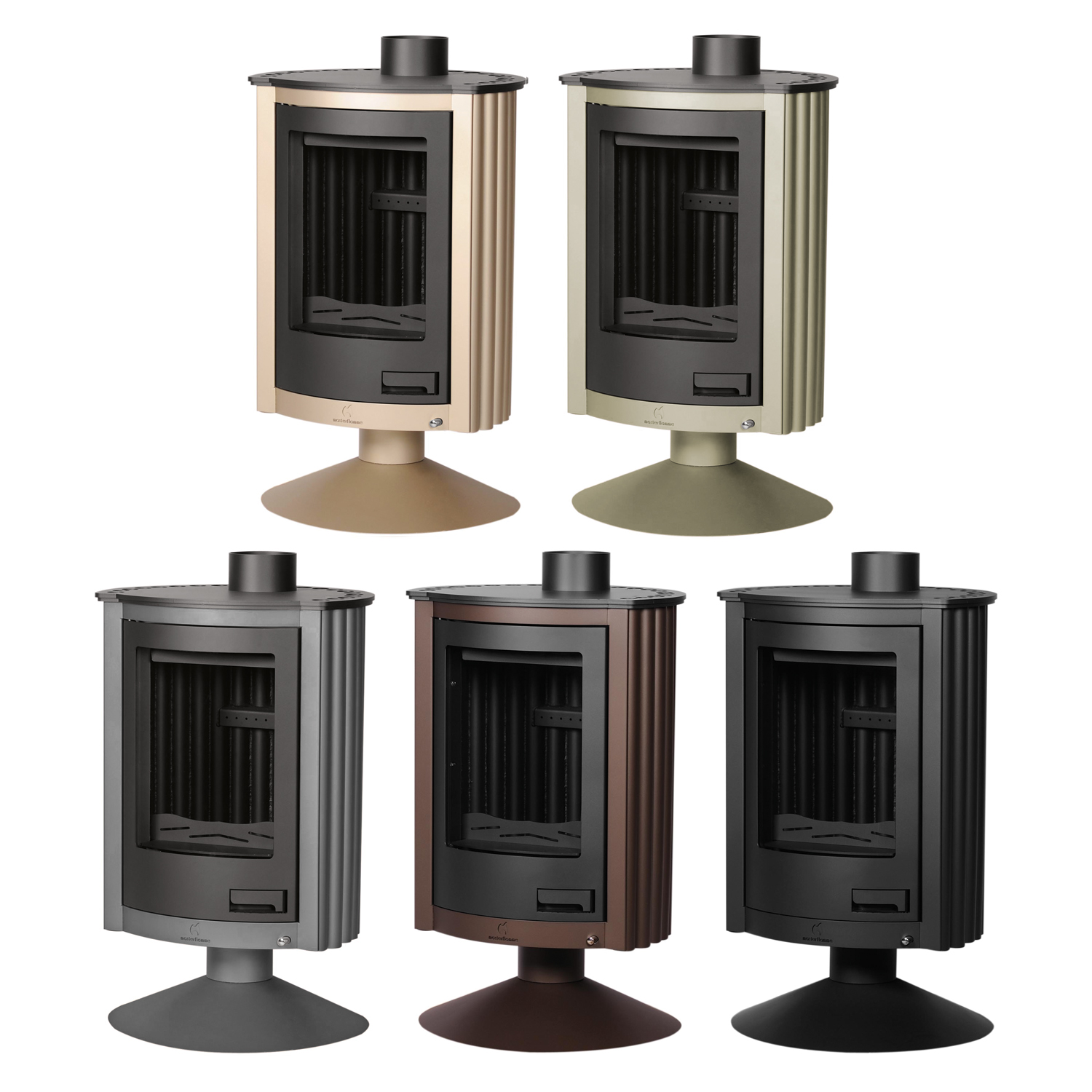 Poêle à air chaud Masterflamme Piccolo II Noir