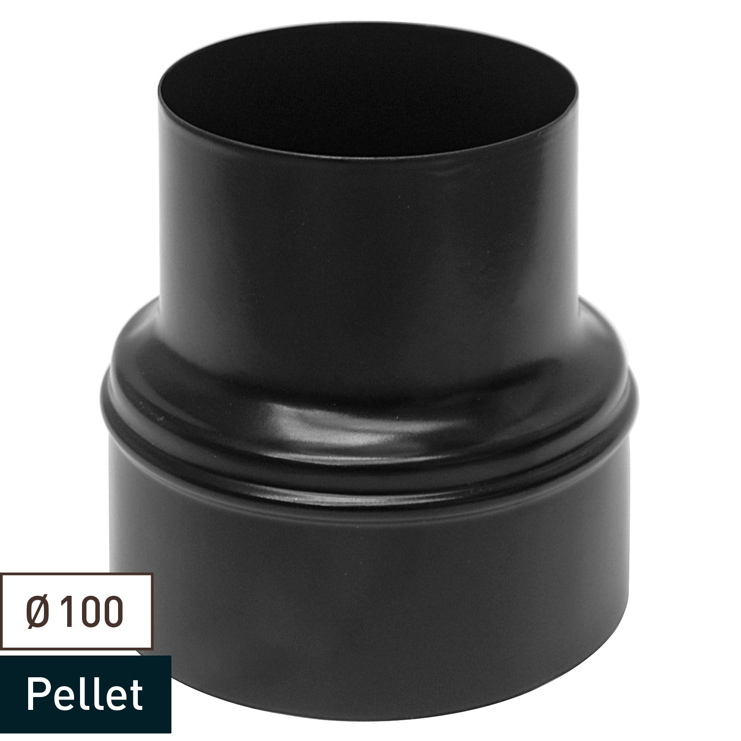 Extension de tuyau de poêle / conduit de fumée Raik 100mm - 130mm