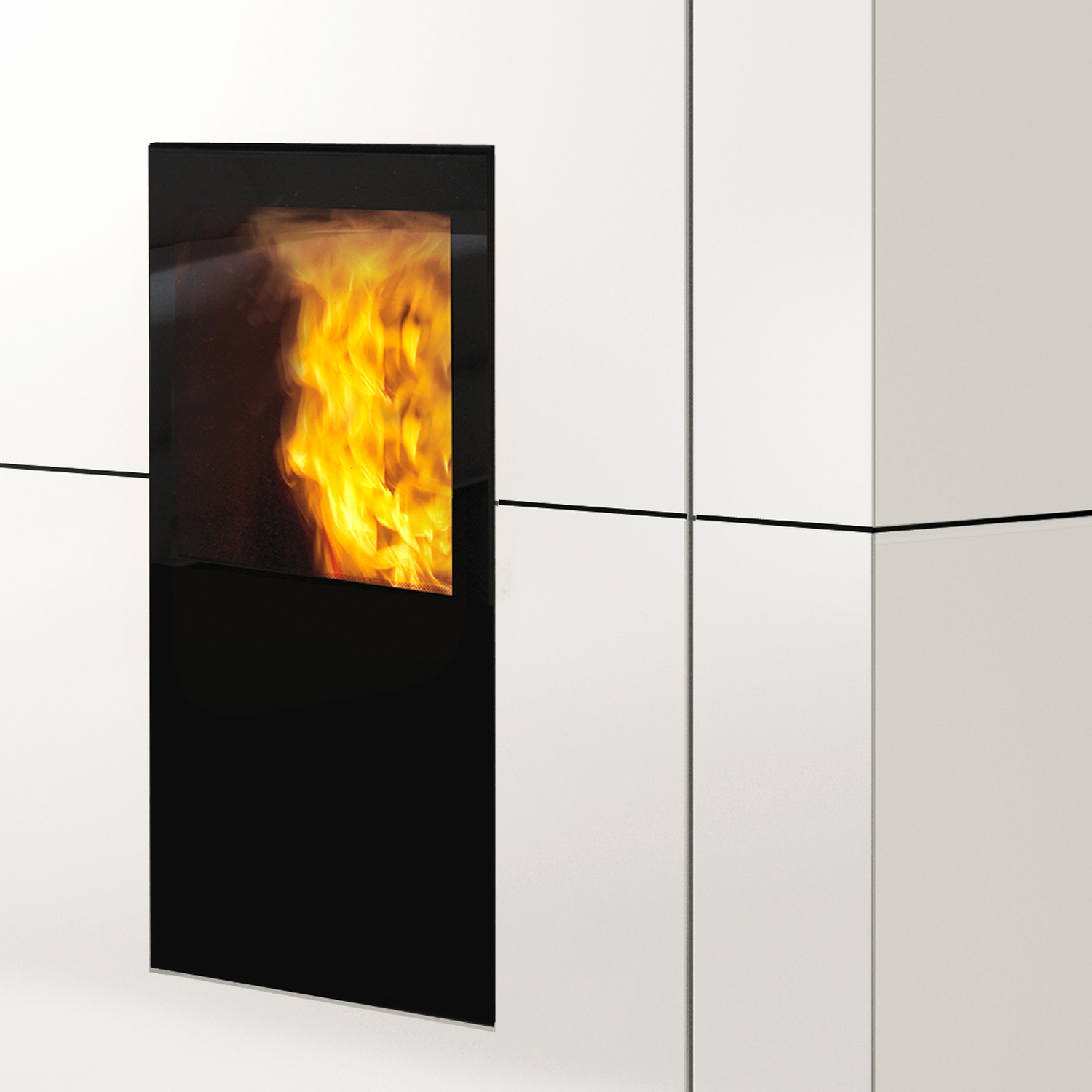 Edilkamin Blade H 23 Evo poêle à granulés bouilleur acier blanc mat inclus kit R-FX