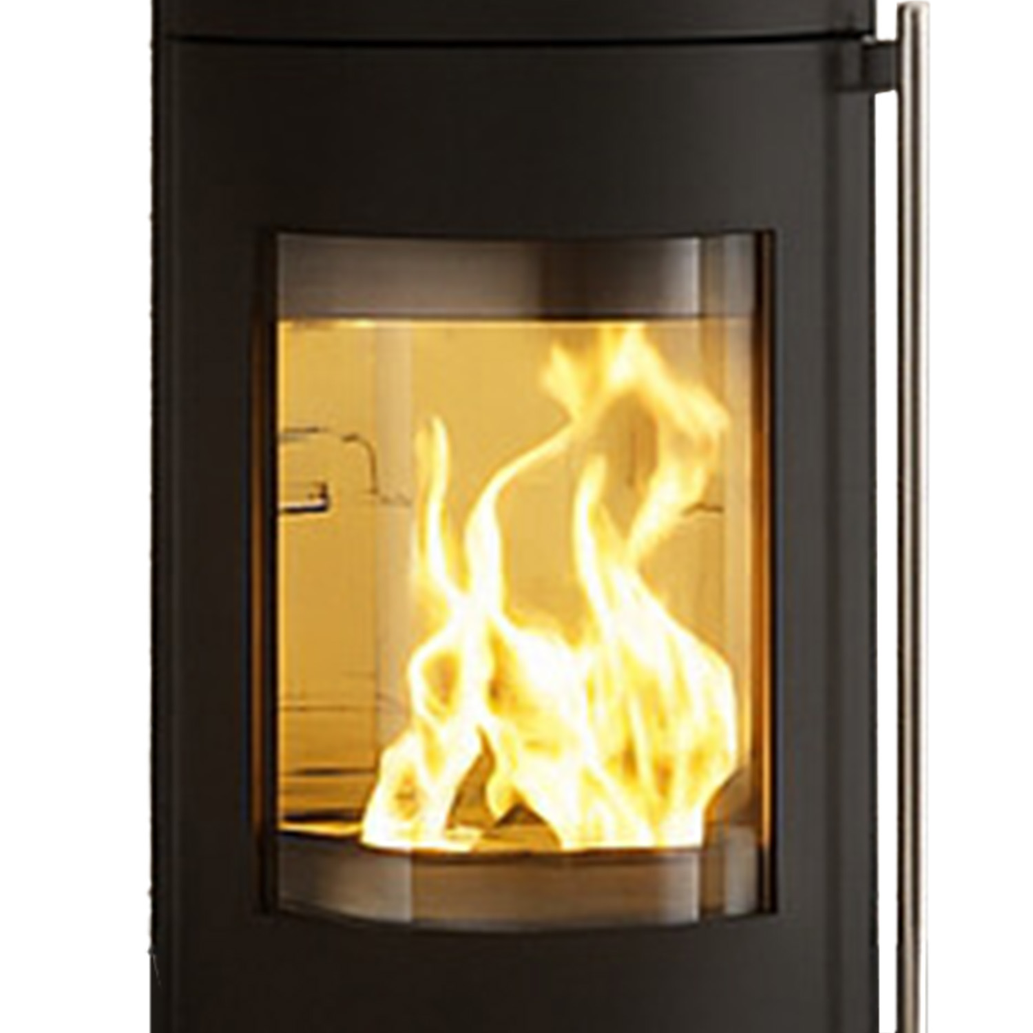 Haas+Sohn MENTON RLU poêle à bois sans socle en bois noir profond