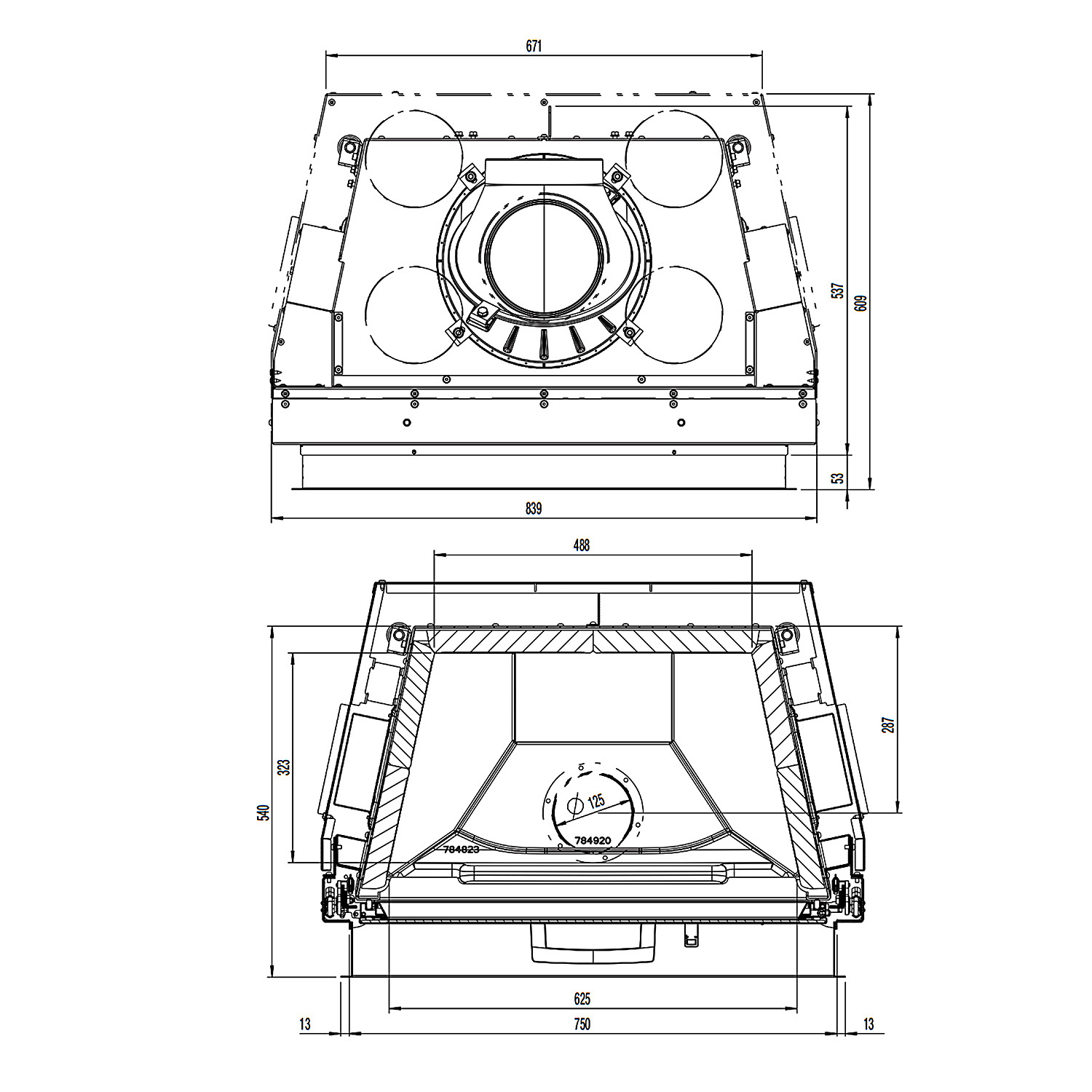 Austroflamm 75x39 S 2.0 Insert de cheminée