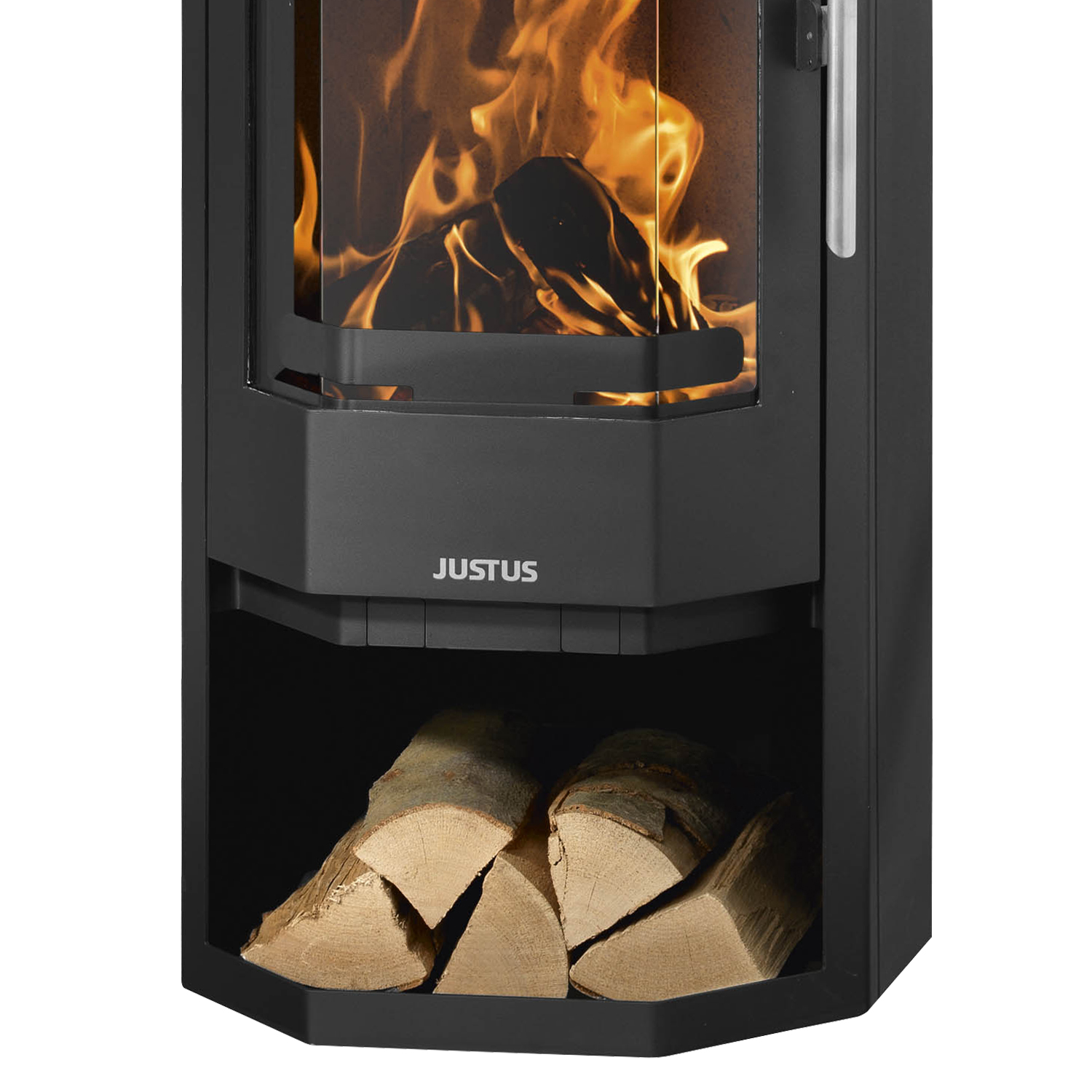 Justus Usedom 5 Poêle à bois en acier noir Justus Usedom 5 Poêle à bois en acier noir
