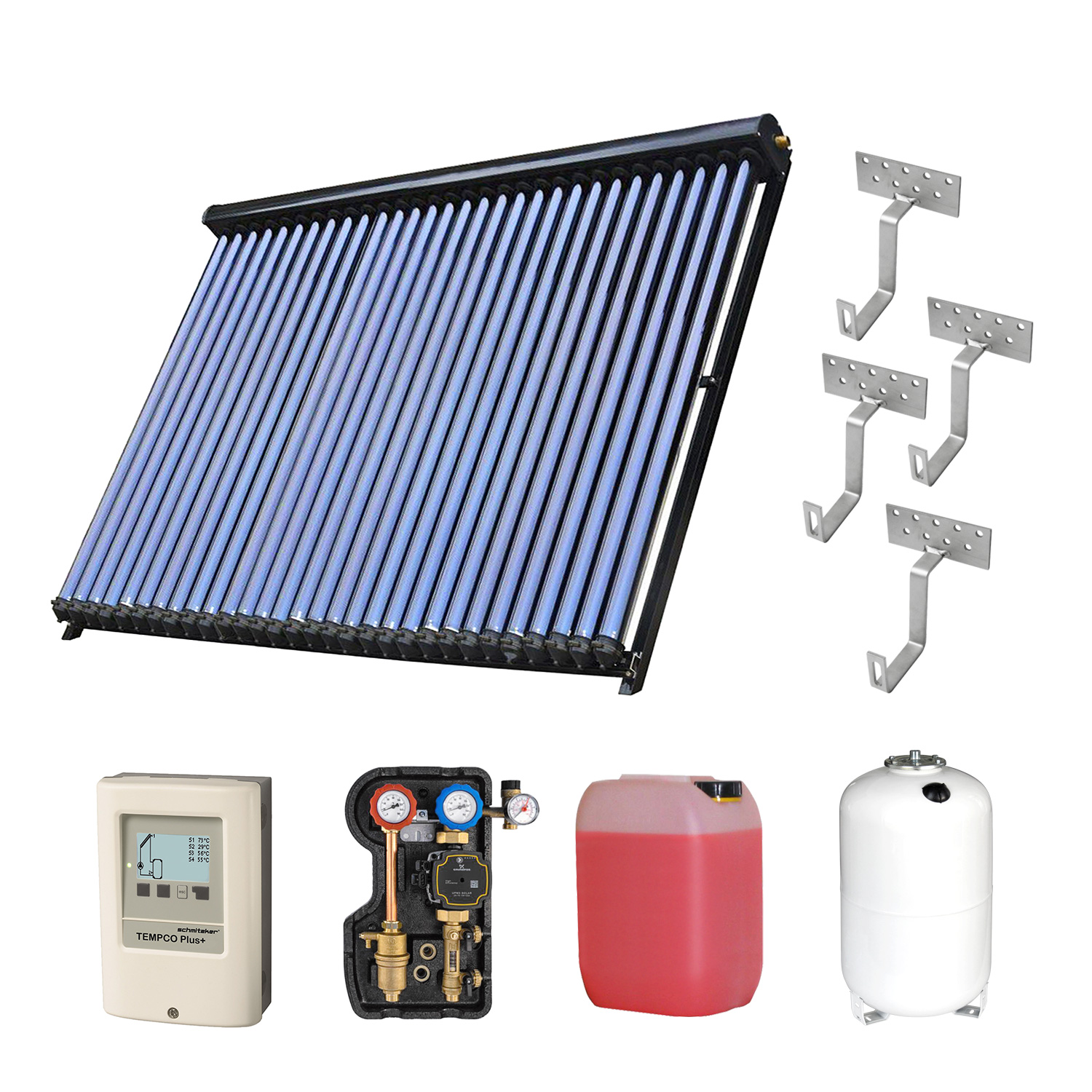 30,34 m² Kit de solaire thermique 10 WT-B