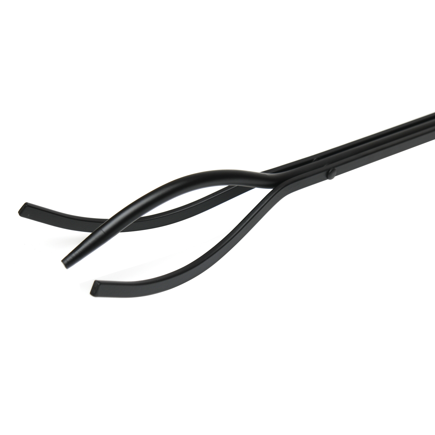 Raik Étagère à bois & Ensemble d'accessoires de cheminée Wilhelm, 4 pièces, noir, 74 cm