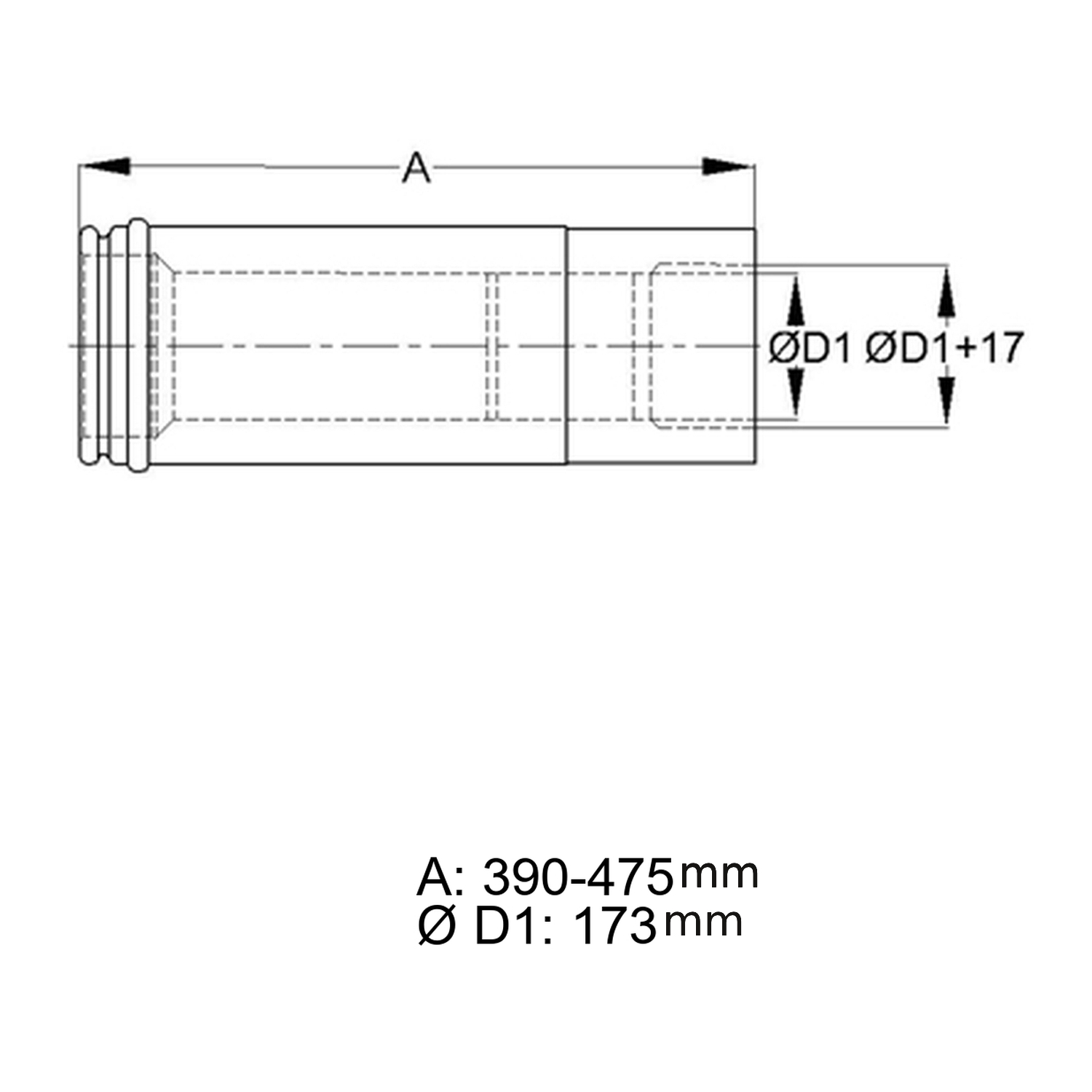 Schiedel double collerette murale Ø180 isolée, réglable pour ICS Ø200 mm double paroi brillant