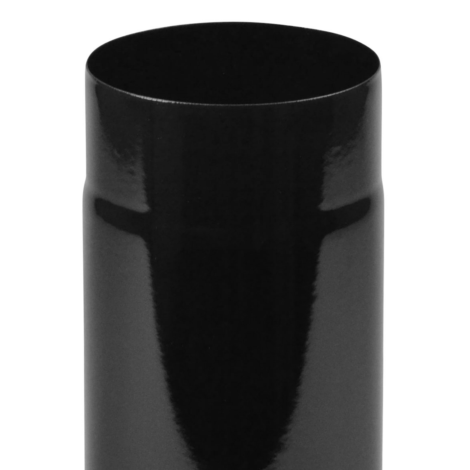 Tuyau de poêle / conduit de fumée émaillé 120mm - 250mm noir
