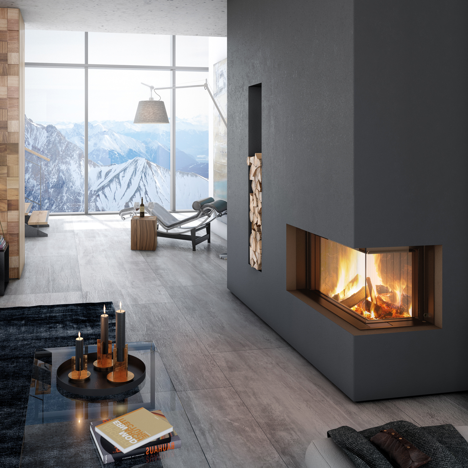Spartherm Premium Varia-2R-80h Insert de cheminée d'angle RRA Ø 200 mm