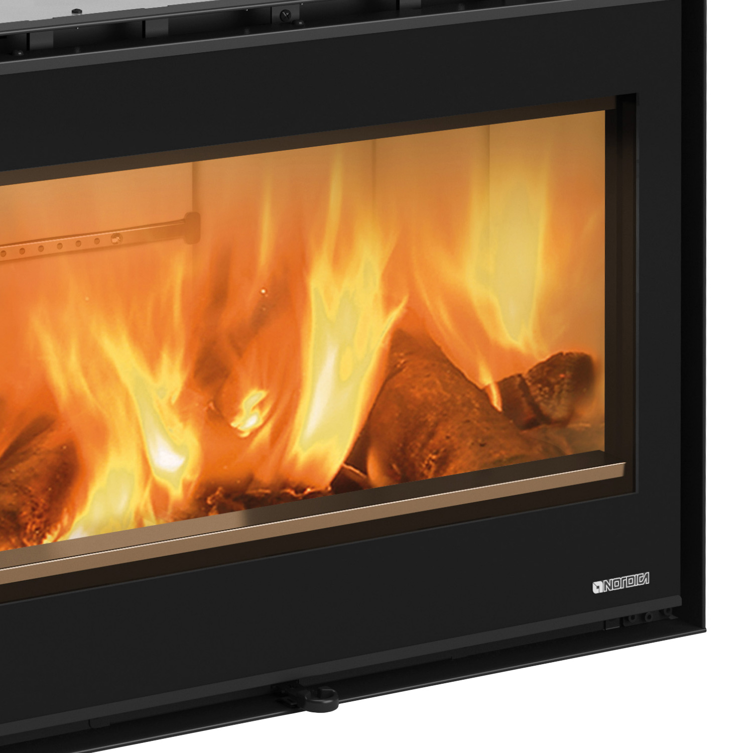 La Nordica Inserto 80 Wide 2.0 Insert de cheminée Acier Noir