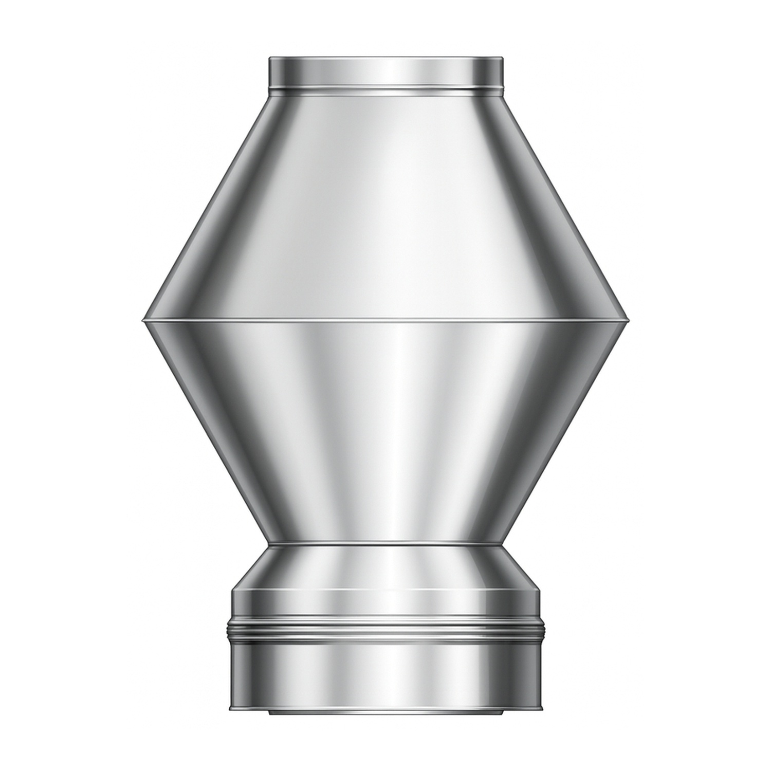 Schiedel ICS chapeau déflecteur Ø200 mm double paroi brillant