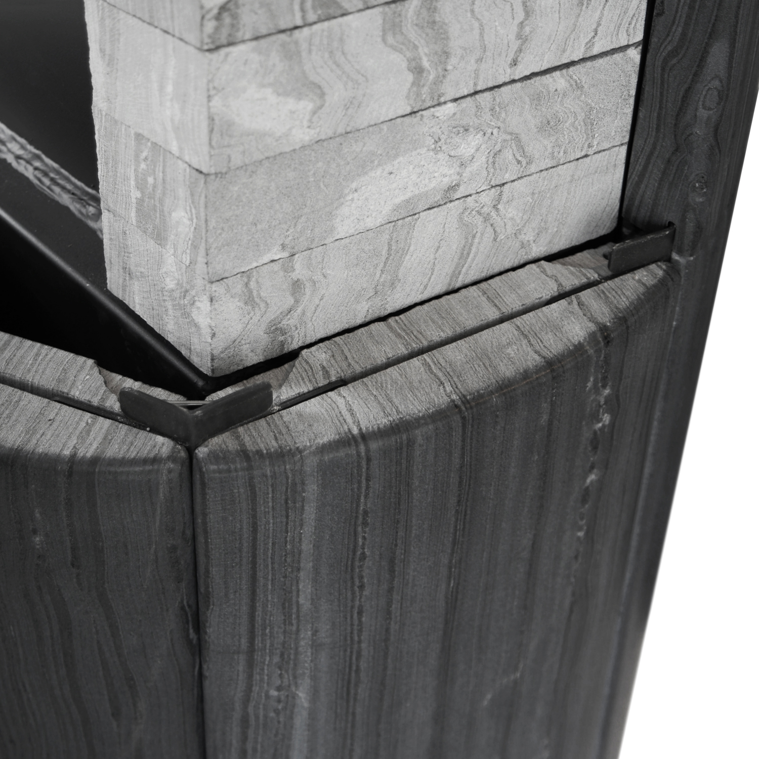 Lotus Maestro 152 poêle à bois noir/ Indian Night, sortie de fumée arrière