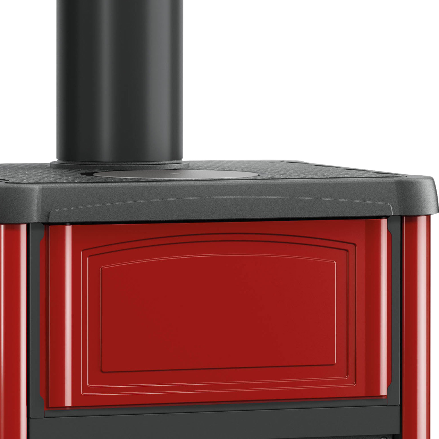 La Nordica Concita 16 poêle à bois majolique bordeaux