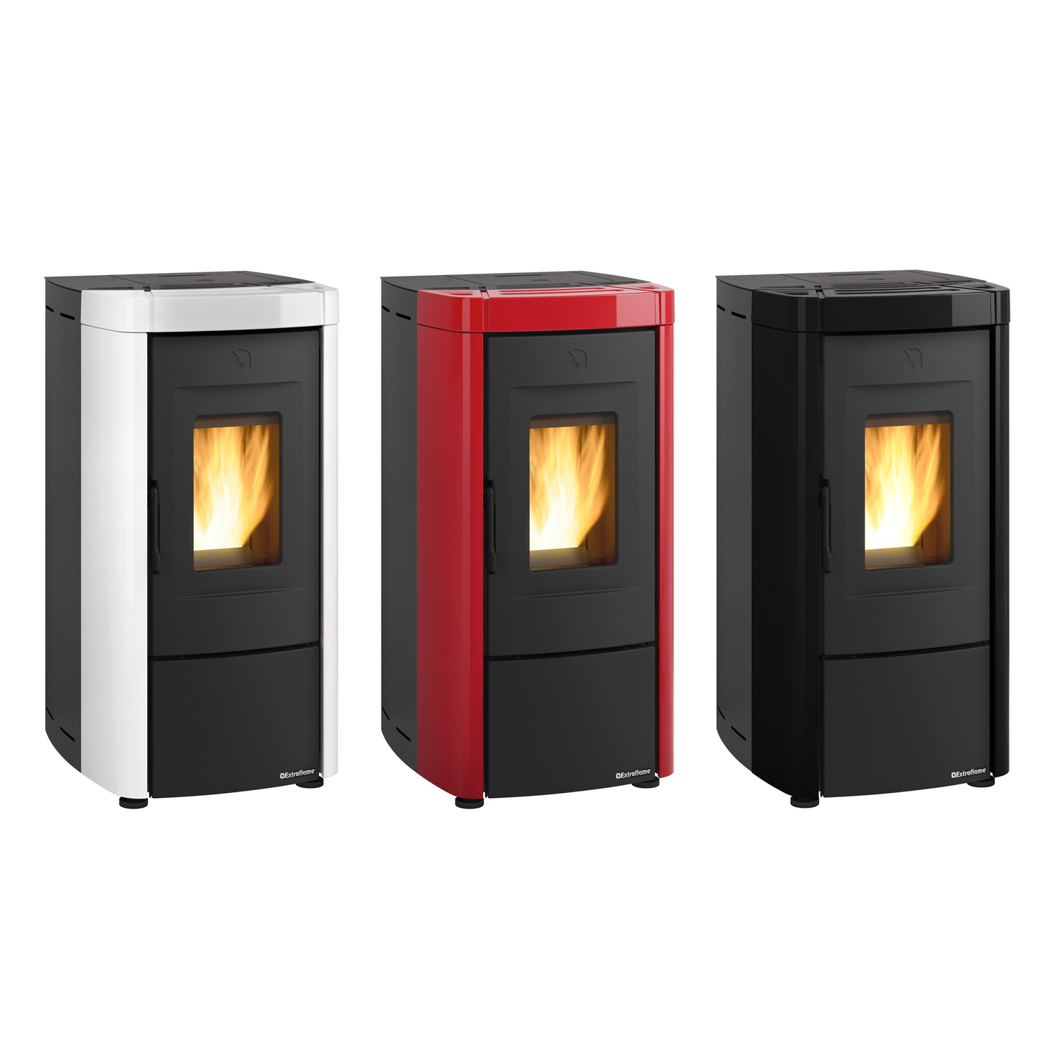 Extraflame Evolution Line Moira EVO poêle à granulés acier blanc