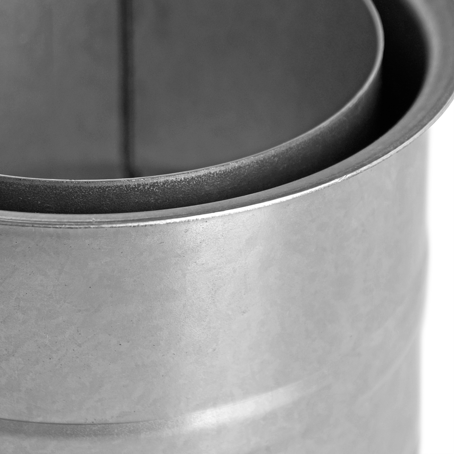 Raik Tuyau de fumée / Tuyau de poêle 130 mm - Doublure double paroi avec extension 400 mm non revêtue