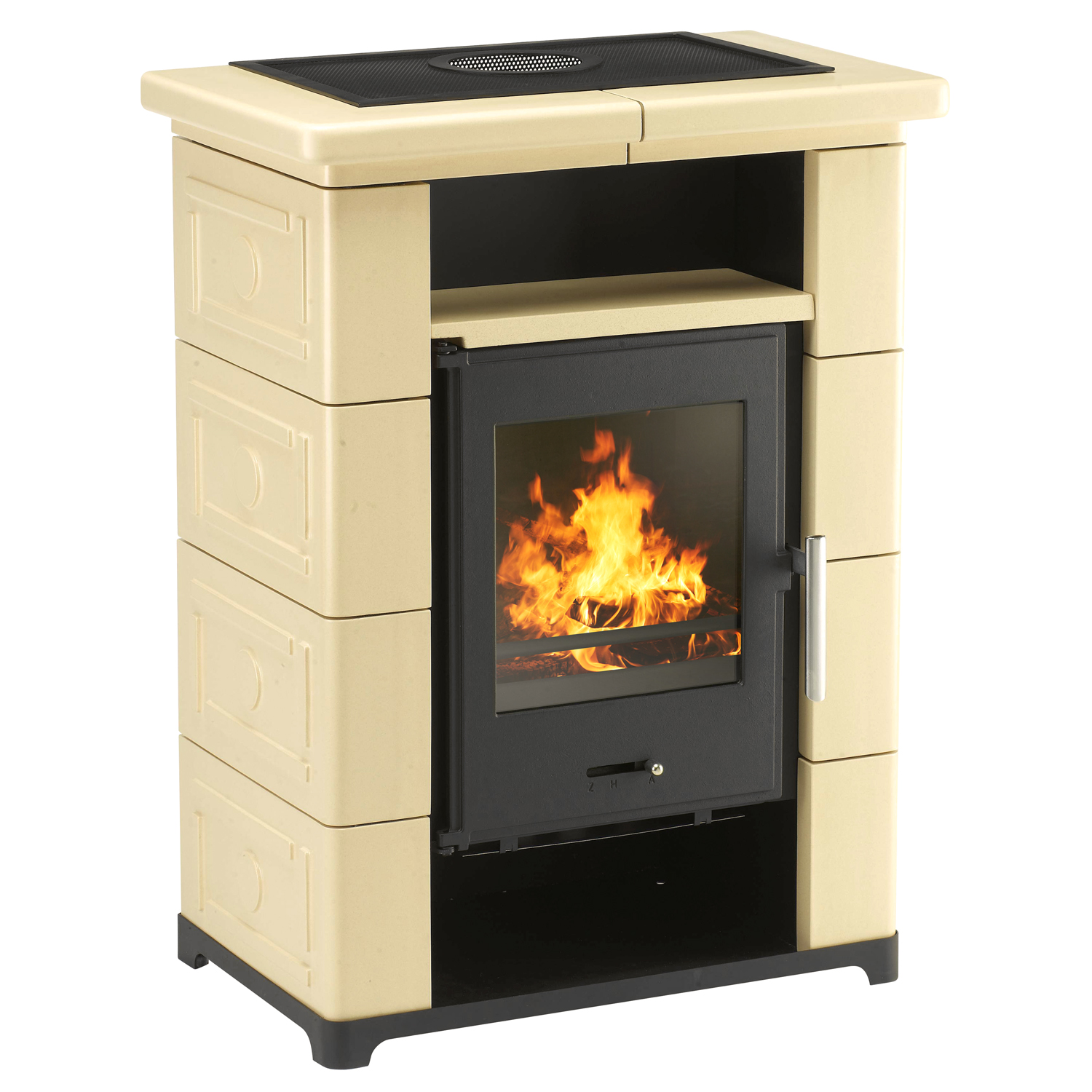 Wamsler Montafon Poêle à bois Céramique Beige