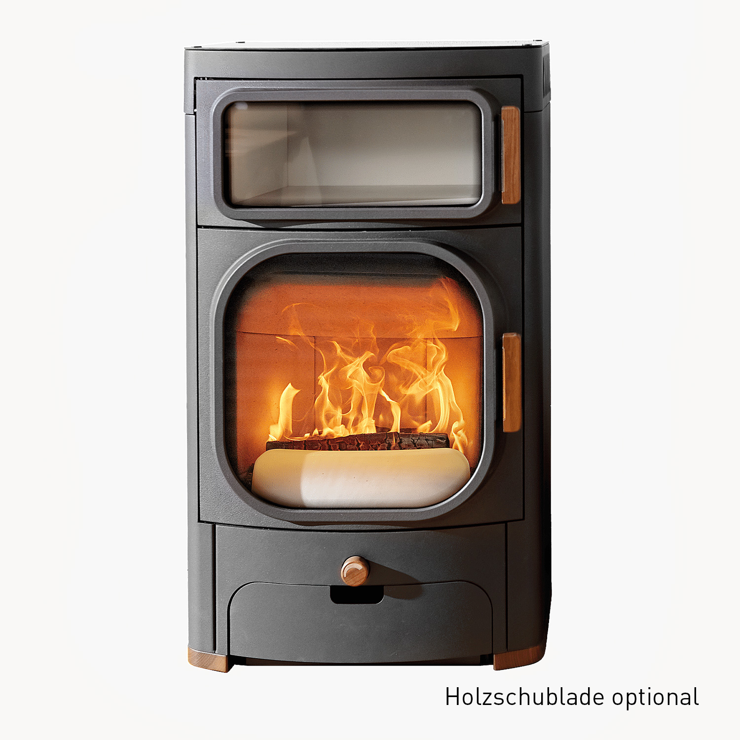 Austroflamm Heidi Back 2.0 Poêle à bois Acier Gris fonte Évacuation des fumées à l'arrière