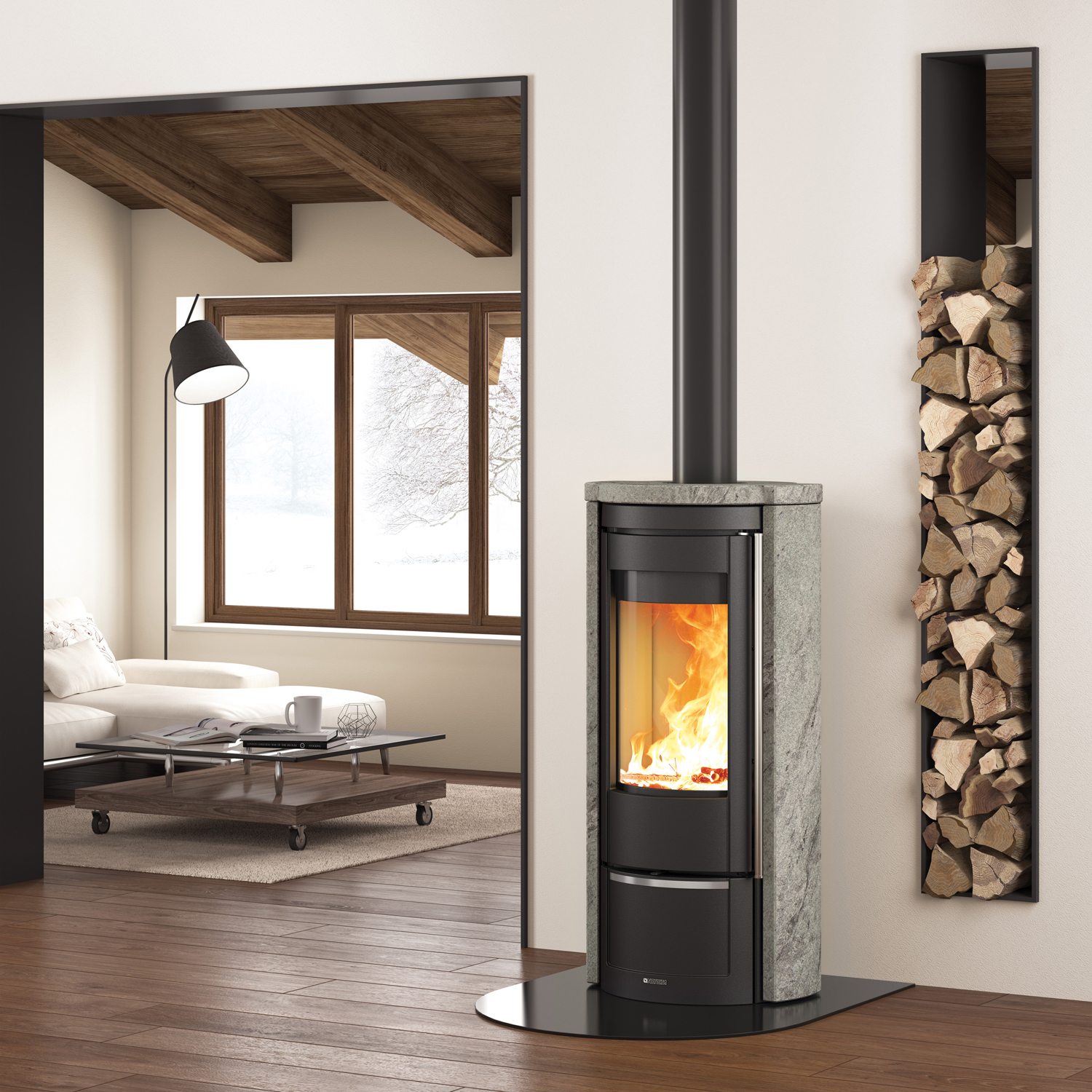 La Nordica Prestige Line Liu 16 Pietra poêle à bois pierre naturelle