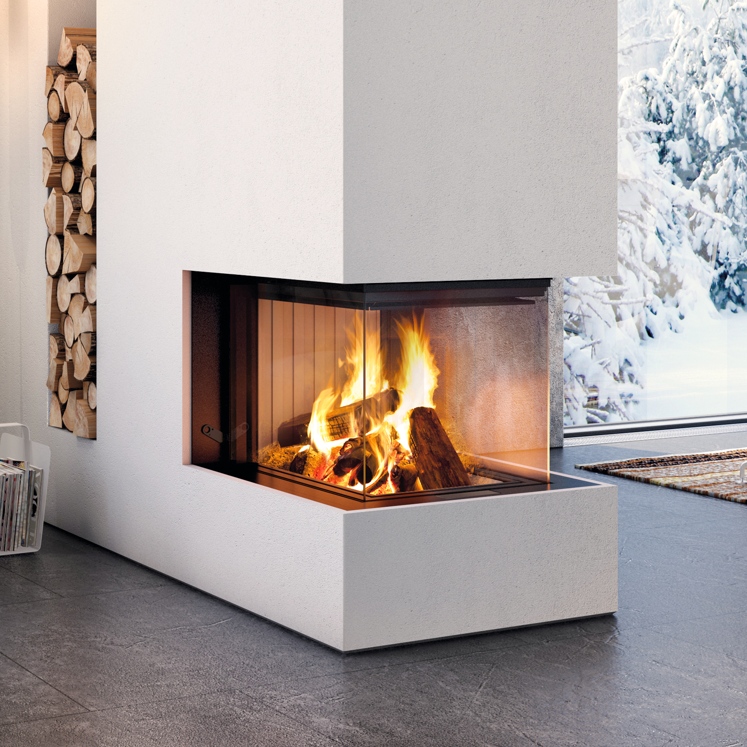 Spartherm Premium Arte U-70h-4S insert de cheminée RRA Ø 250 mm