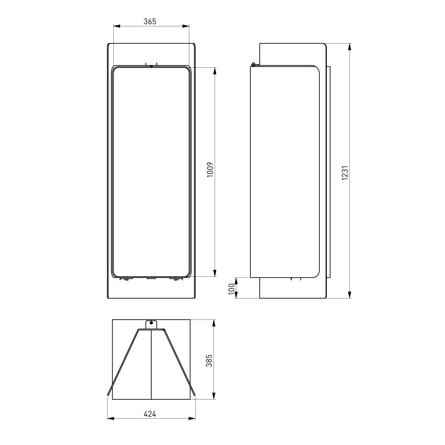 HS Flamingo Deluxe 4 Étagère en Bois Crème