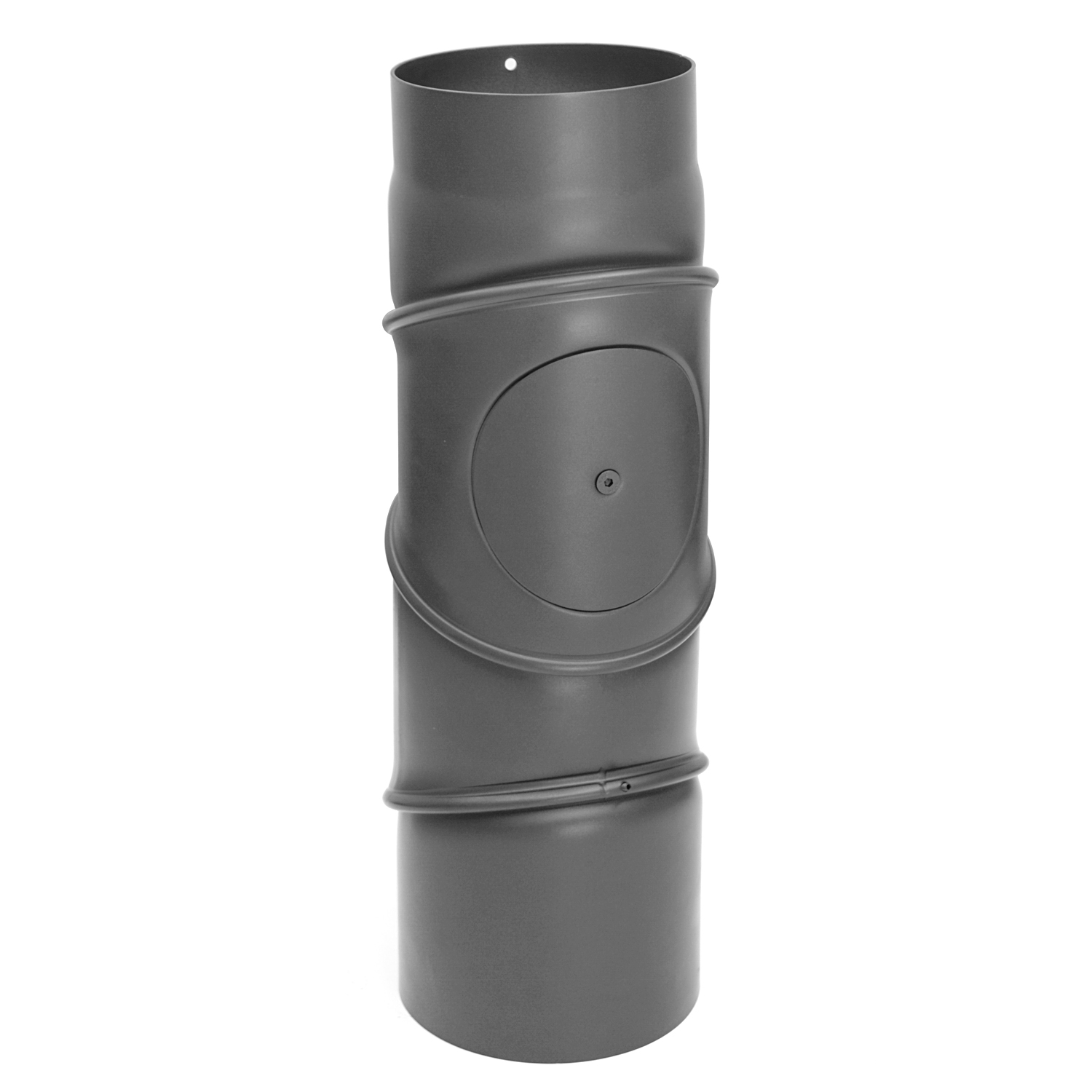Coude de conduit de fumée / Tuyau de poêle 150 mm - Coude multiple gris fonte