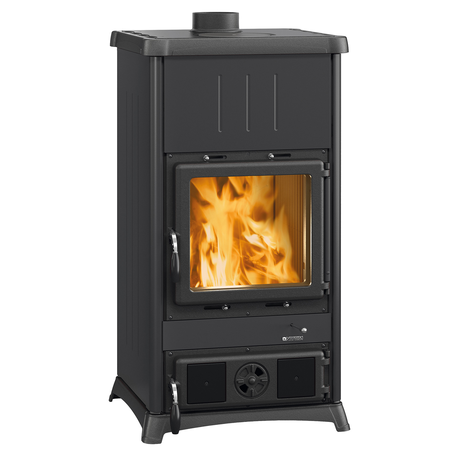 La Nordica Fedora Poêle à bois Acier Noir-Anthracite