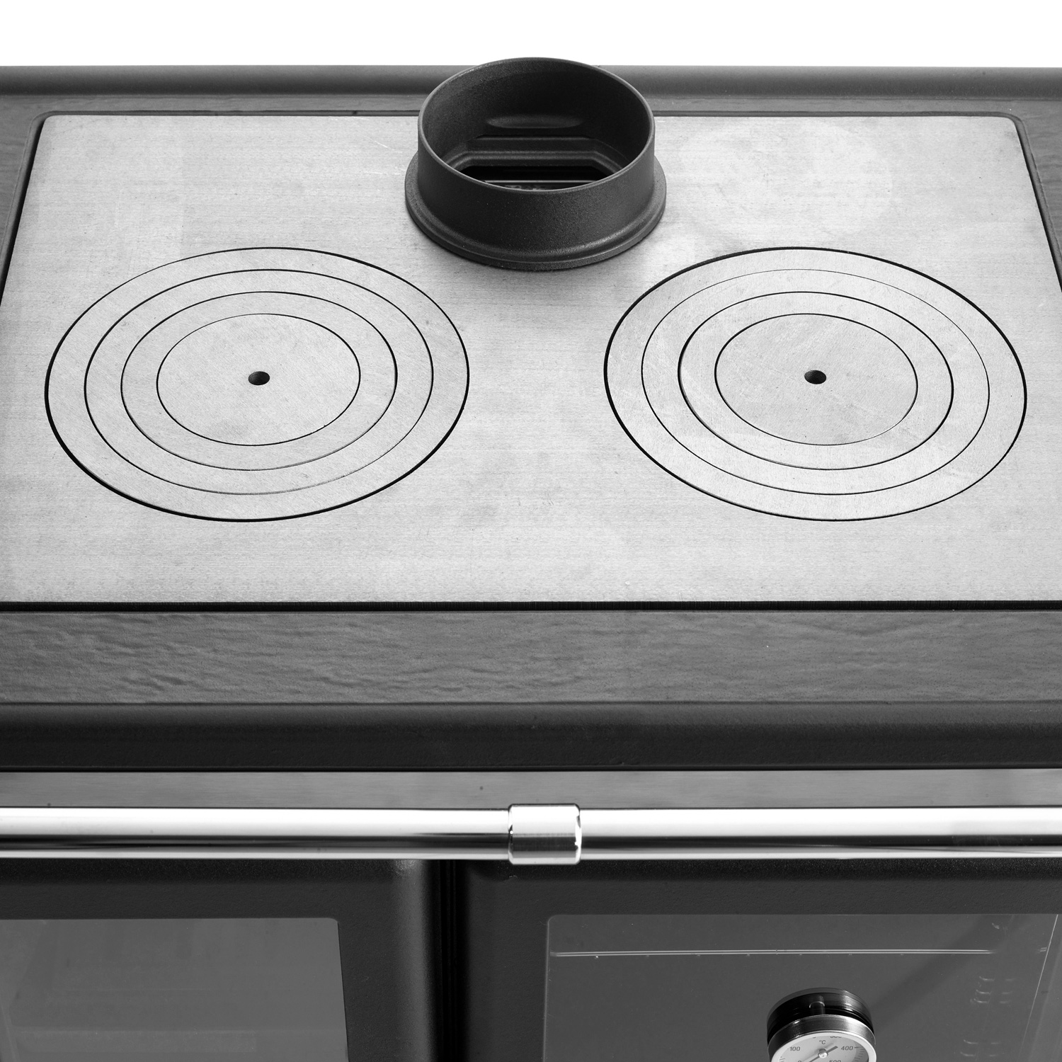 La Nordica Rosa L 16 cuisinière à bois acier anthracite-noir