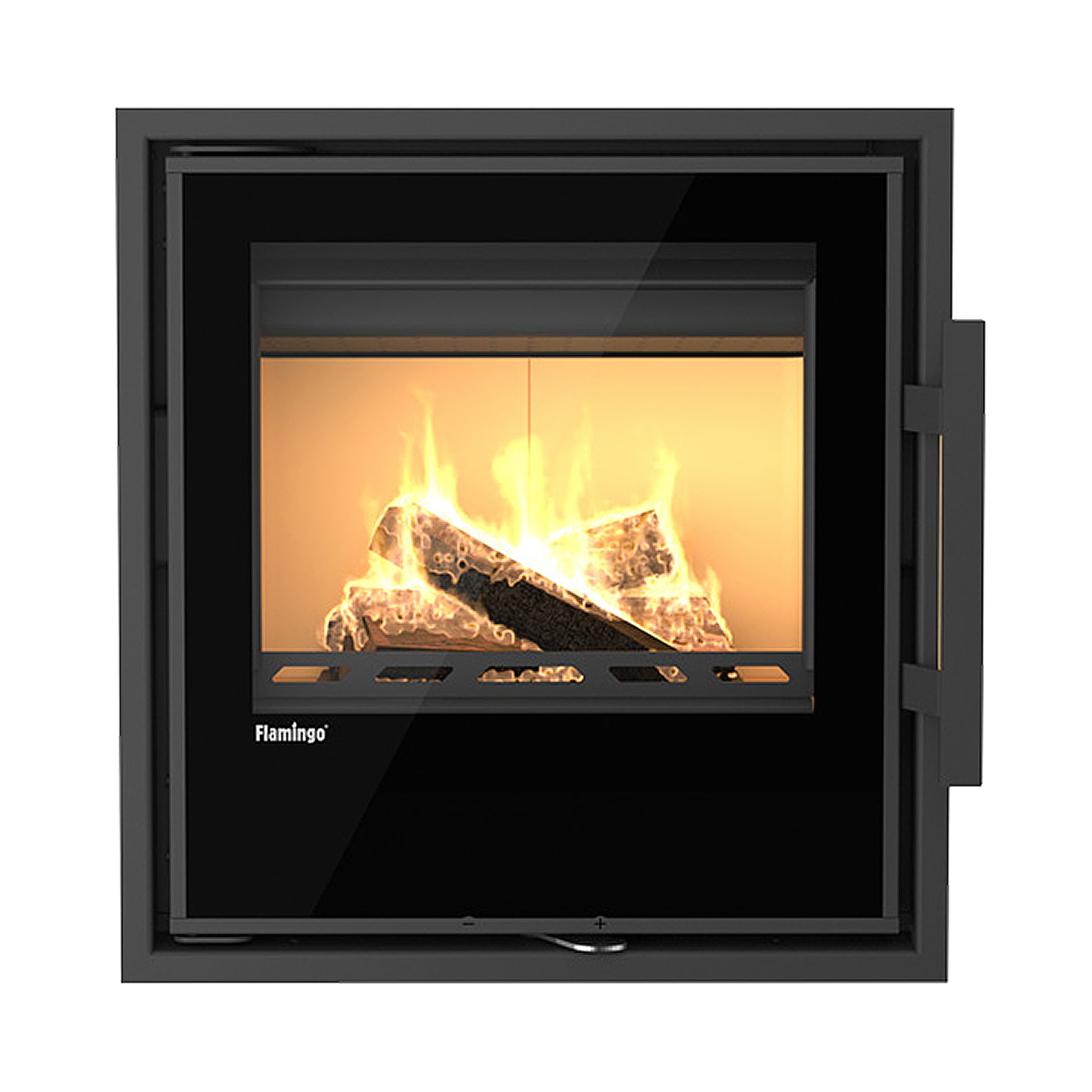 Insert de cheminée HS Flamingo S5 Acier Noir Automatique Insert de cheminée HS Flamingo S5 Acier Noir Automatique