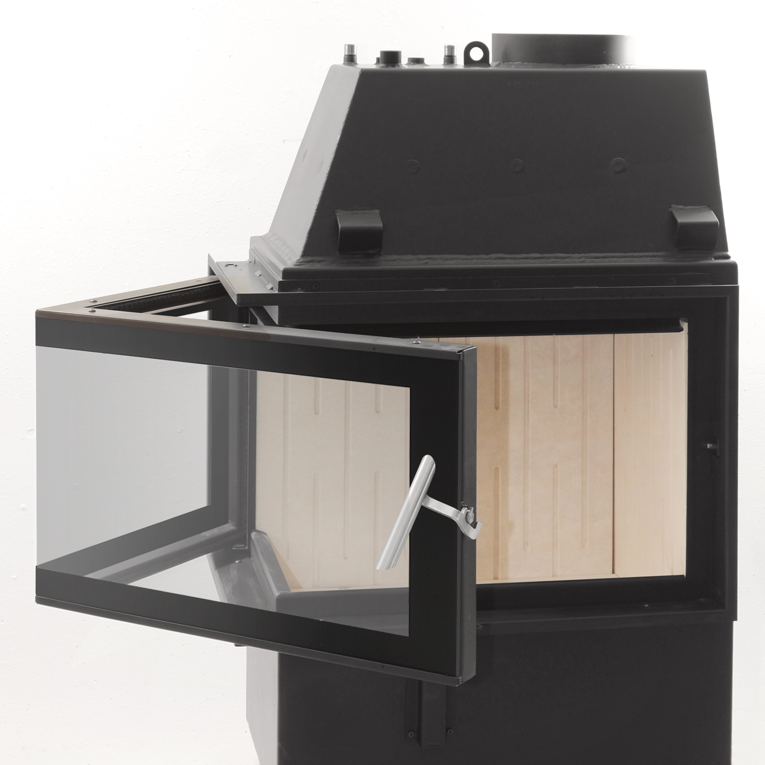 Insert de cheminée avec récupération d'eau Schmitzker No2 Gauche 17 kW