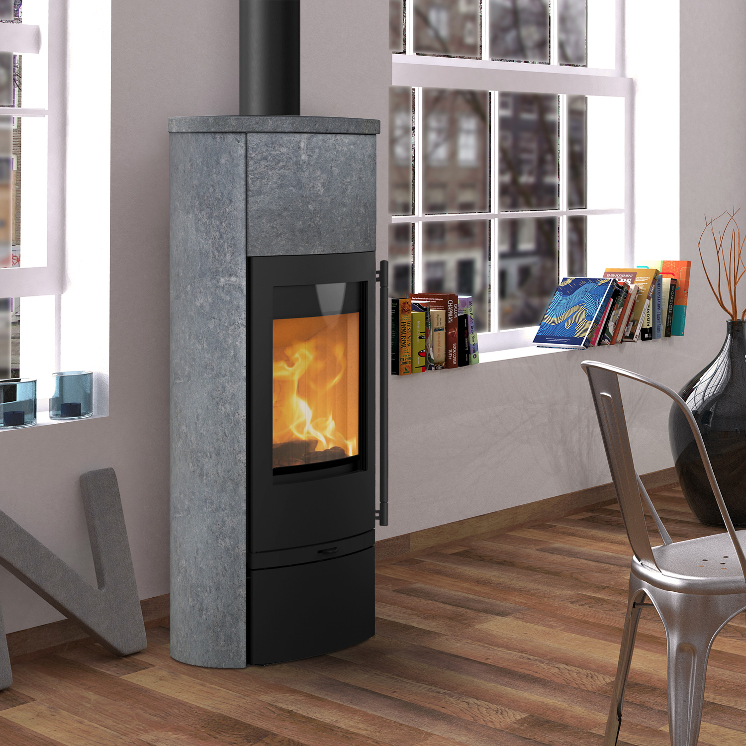 Lotus Jubilee 25 M poêle à bois pierre ollaire