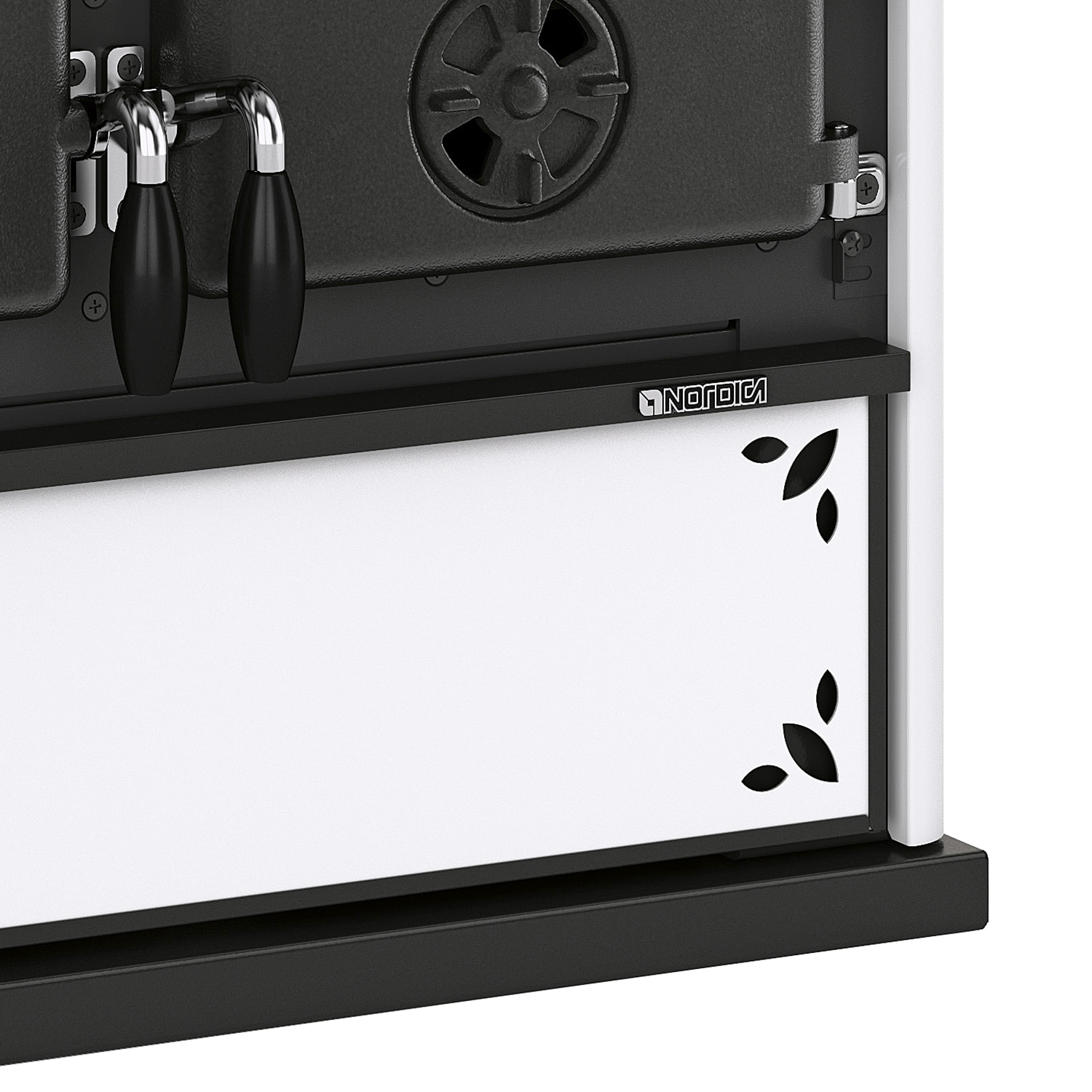 La Nordica Rosetta Sinistra 5.0 Fourneau de cuisine en acier Blanc moucheté