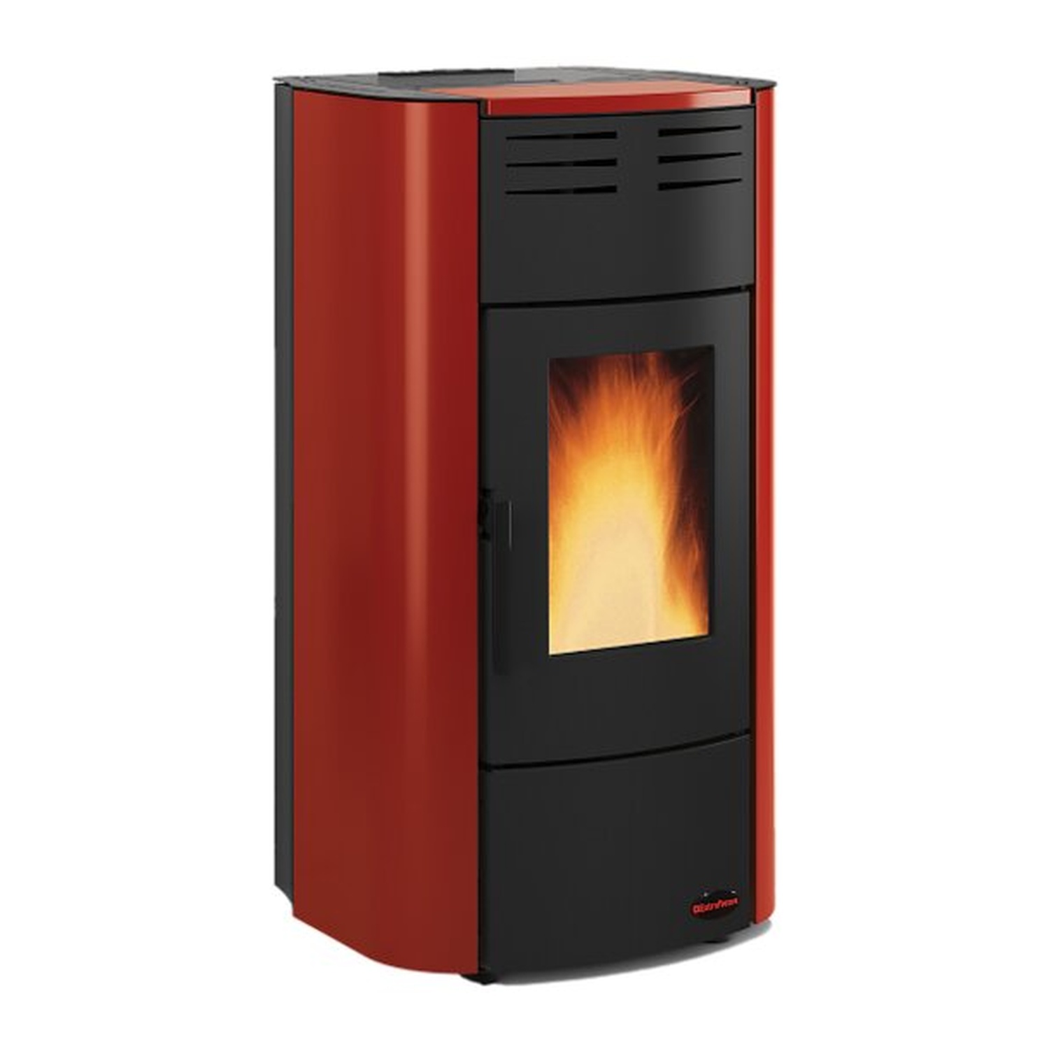 Extraflame RAFFAELLA IDRO H15 5.0.16 - Rouge bordeaux poêle à granulés bouilleur