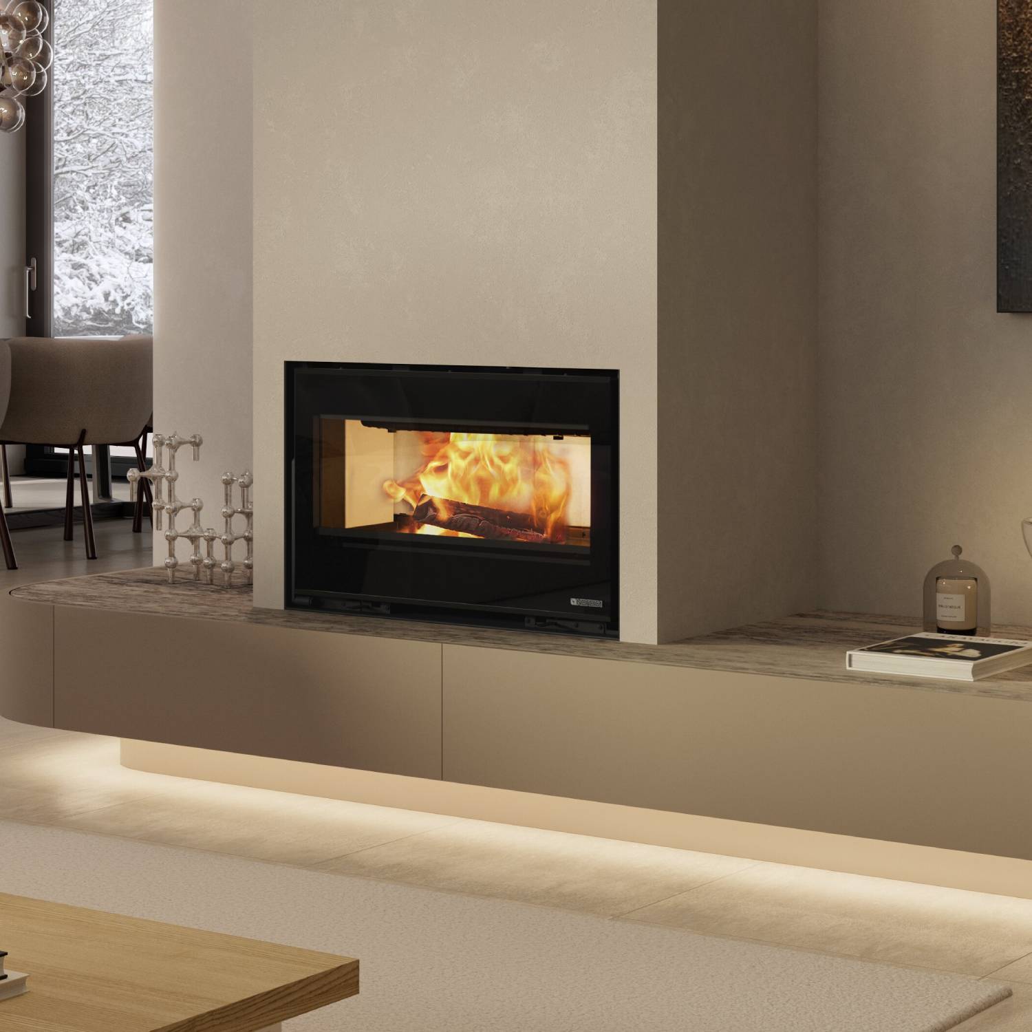 La Nordica Insert a bois INSERTO 80 H49 LEAN
