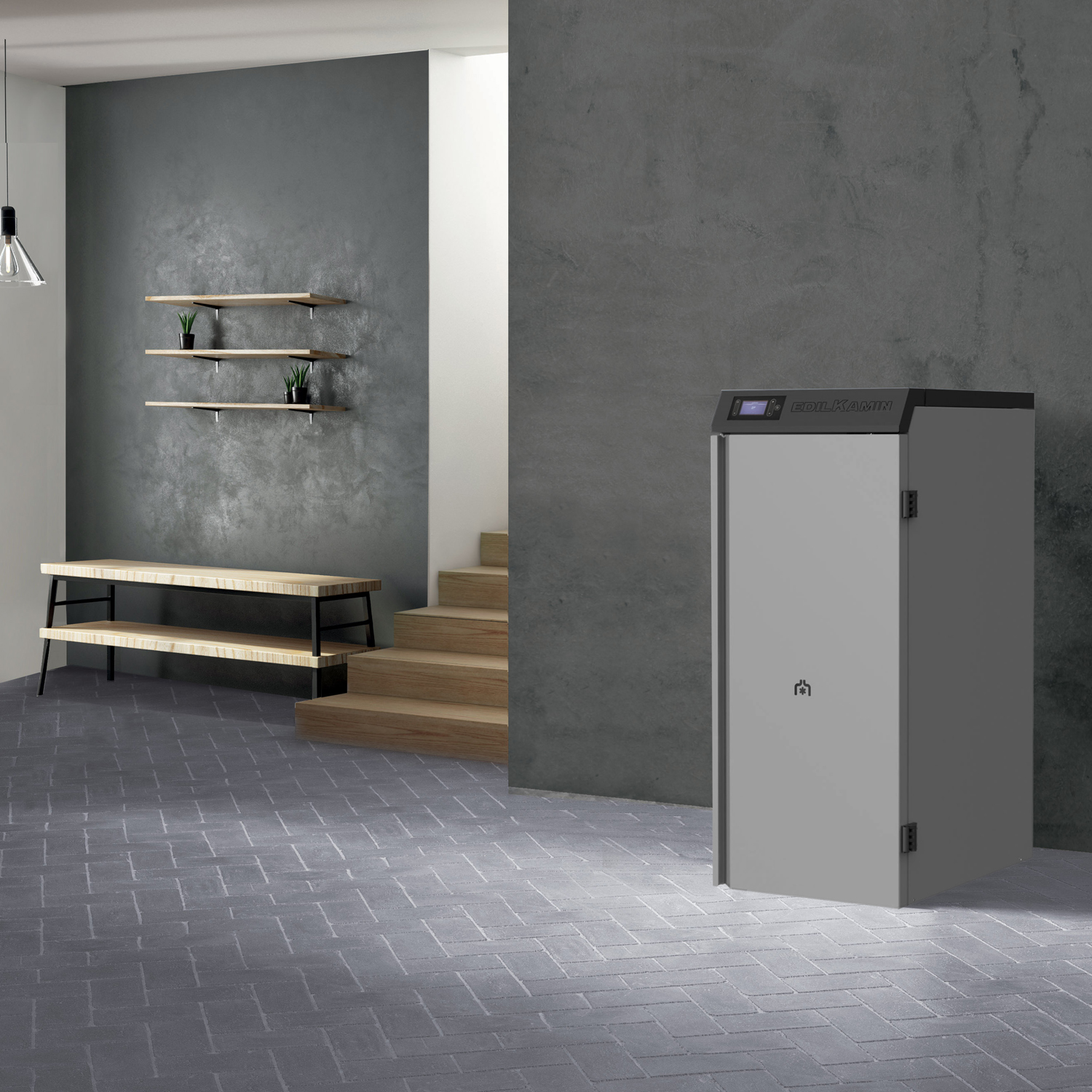 Edilkamin Gora 26 chaudière à granulés bouilleur incl. Kit R-FX Edilkamin Gora 26 chaudière à granulés bouilleur incl. Kit R-FX