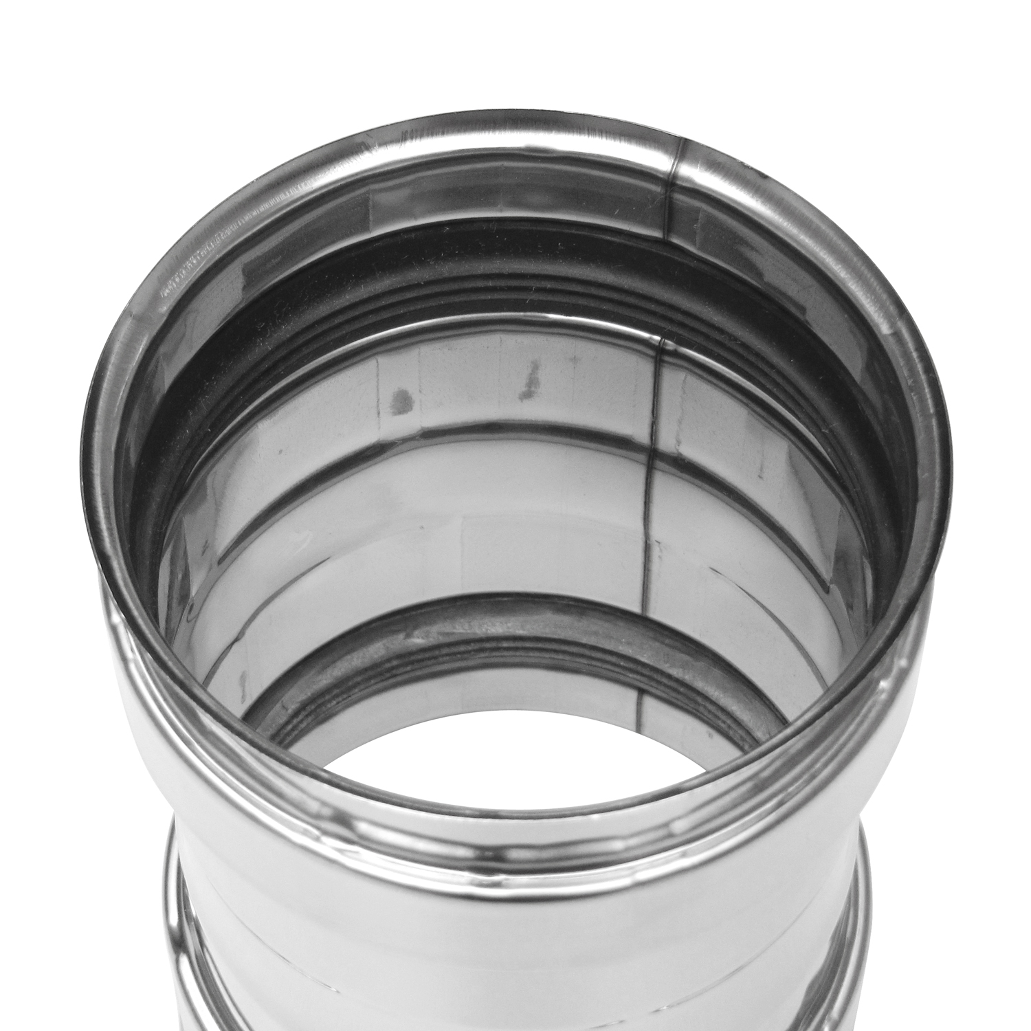 Raccord de conduit de poêle / Tuyau de poêle 80mm - Raccord de poêle INOX