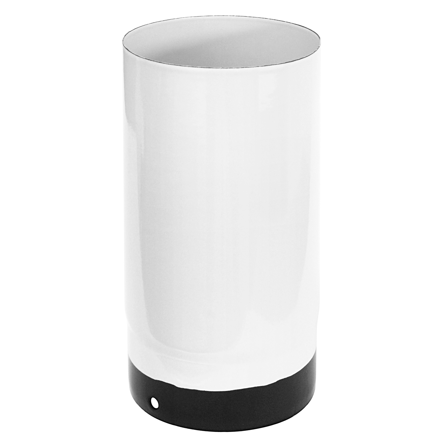 Tuyau de poêle / conduit de fumée émaillé 120mm - 250mm blanc