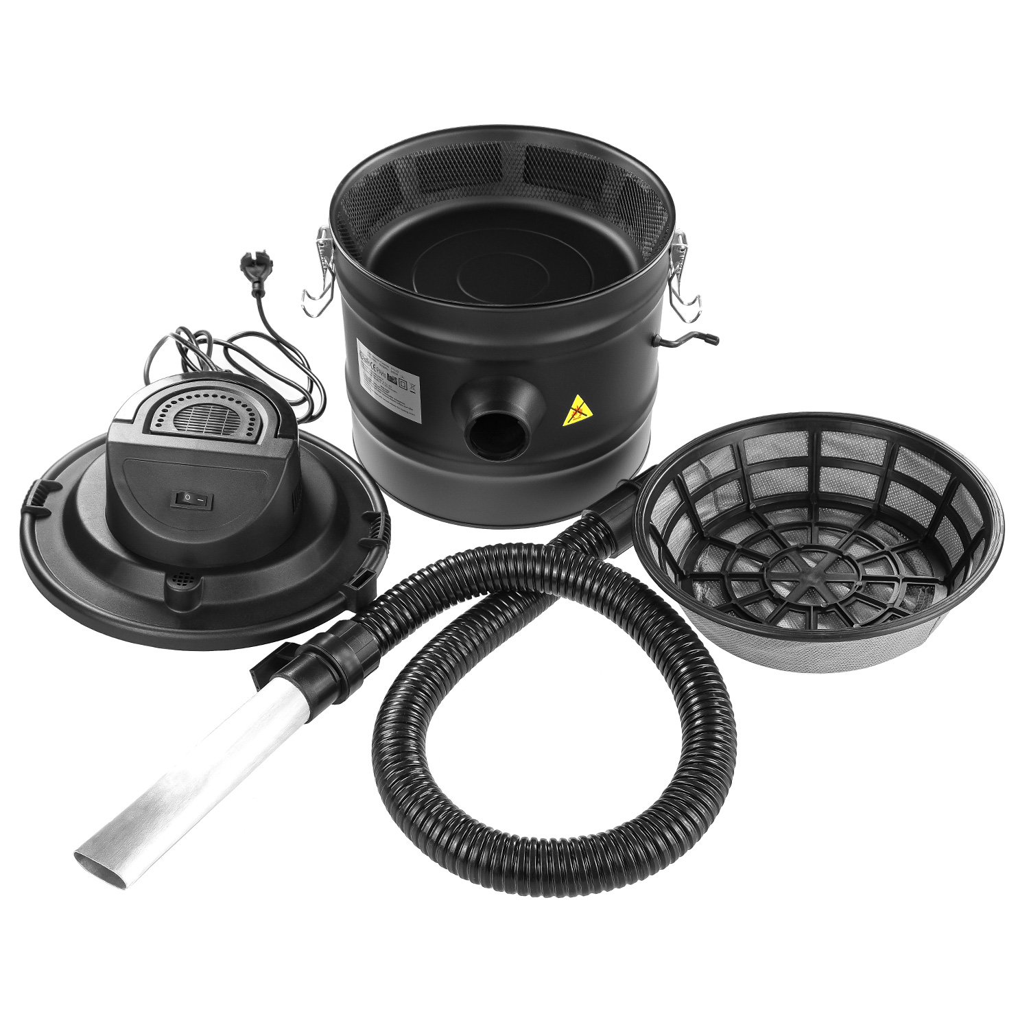 Raik aspirateur à cendres avec moteur, 15 L