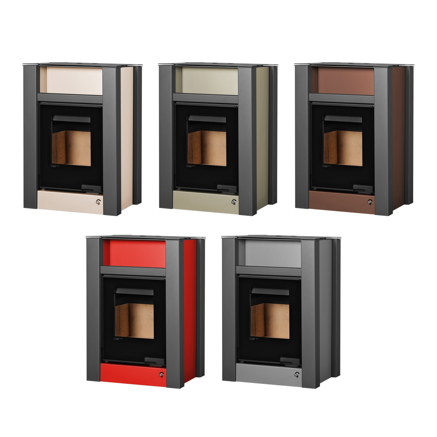 Aquaflam Vario Lend Manuel Poêle à bois hydraulique Olive 11/5 kW