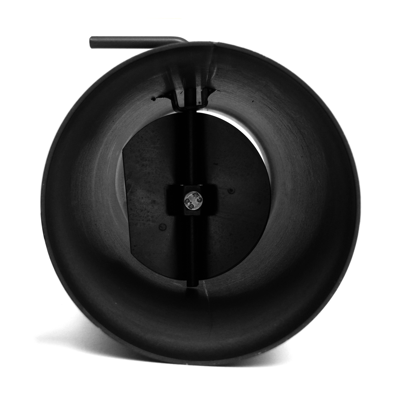 Raik Basic régulation de tirage 120mm noir L: 1000mm pour tuyau de fumée / conduit de fumée