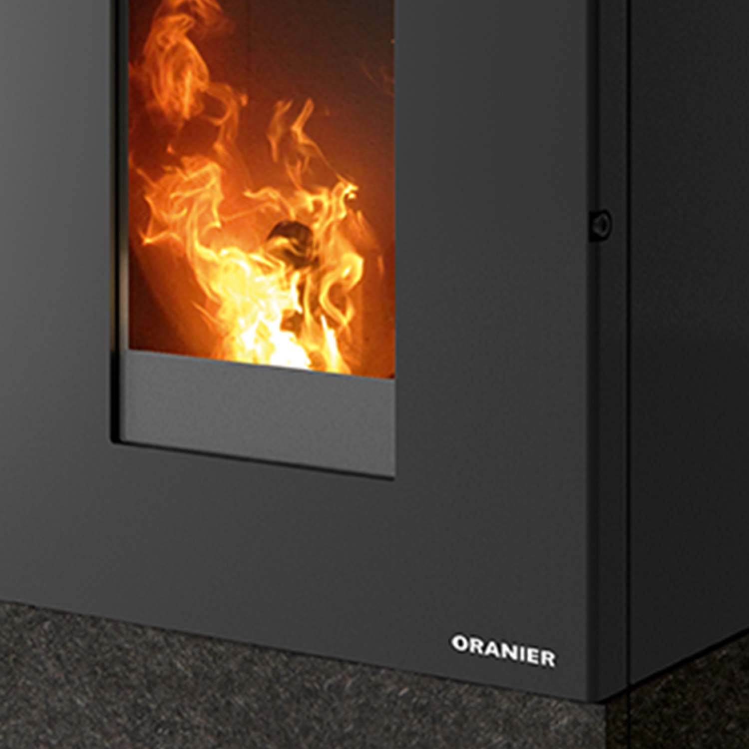 Oranier Boreas poêle à granulés Sintered Stone Schiefer LAS