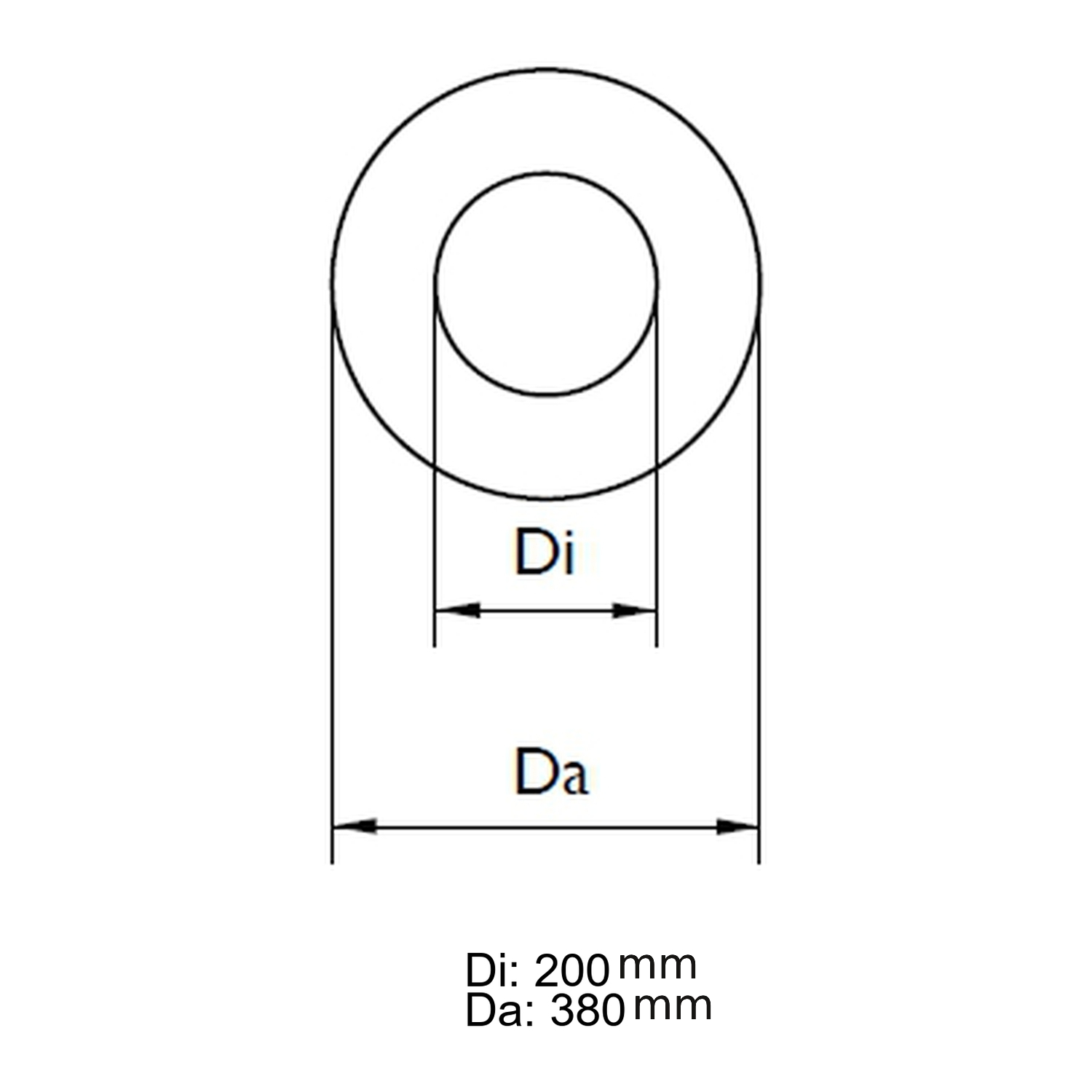 Schiedel Traversée de paroi et de plafond ronde Ø150 mm L=120 mm brillante