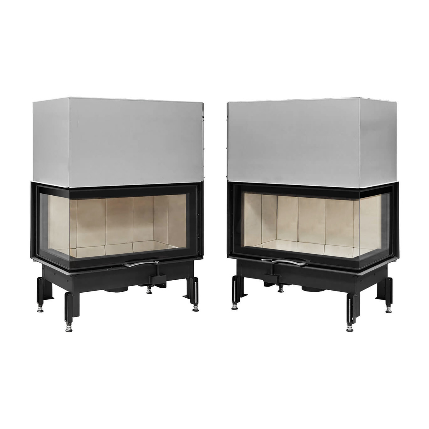 Austroflamm 89x49x45 S 2.0 Insert de cheminée angle droit